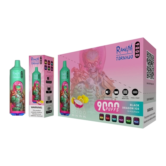 Wegwerp E-sigaret RandM Tornado 9000 Puffs