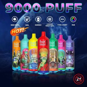 Wegwerp E-sigaret RandM Tornado 9000 Puffs