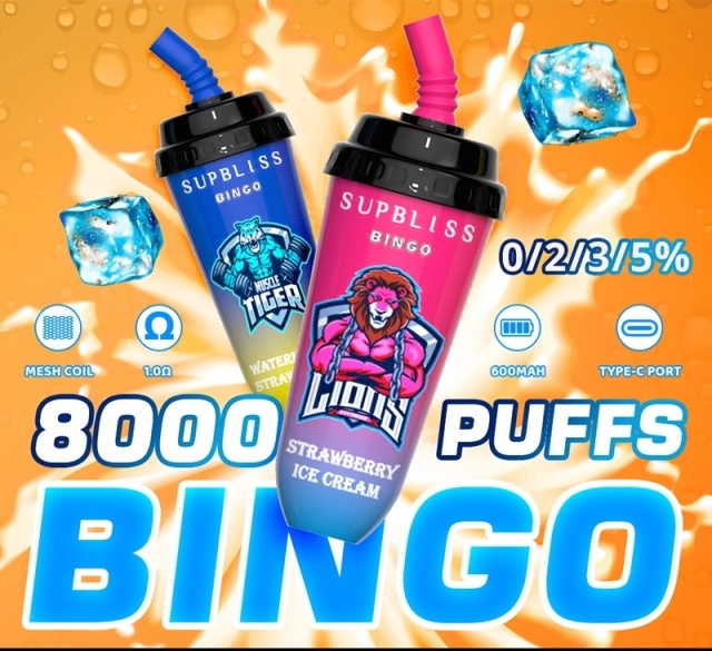 Wegwerp E-sigaret RandM Supbliss Bingo 8000 Puffs Vape