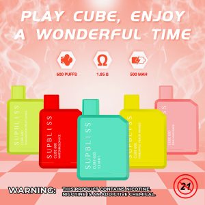 Wegwerp E-sigaret RANDM Supbliss Cube 600 Puffs Vape (TPD)