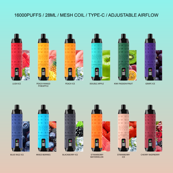 Wegwerp E-sigaret Elf Box 16000 Shisha 16000 Puffs Vape