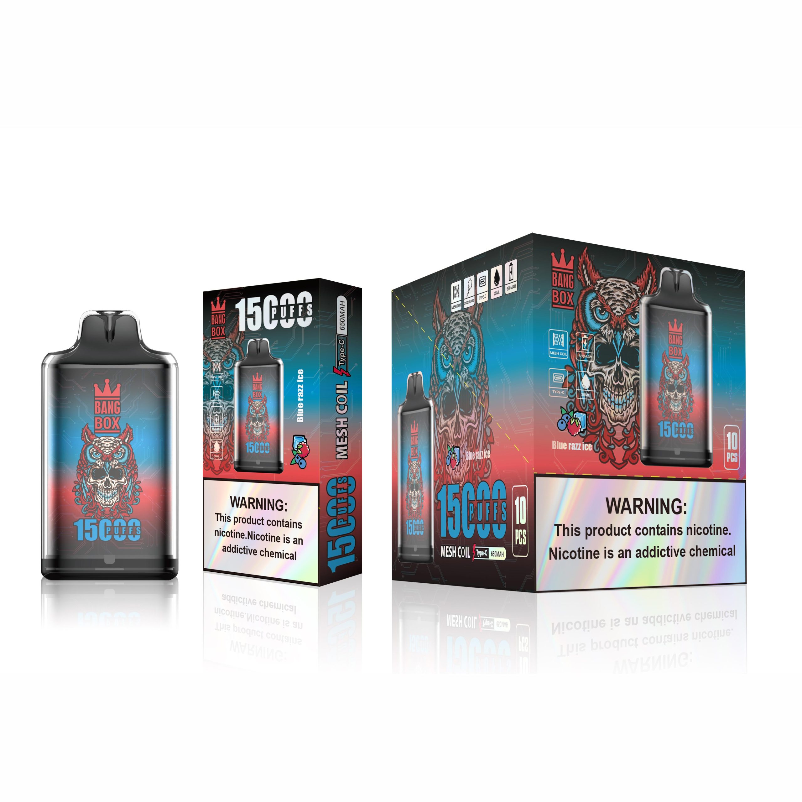 Wegwerp E-sigaret Crystal Bang Box 15000 Puffs Vape