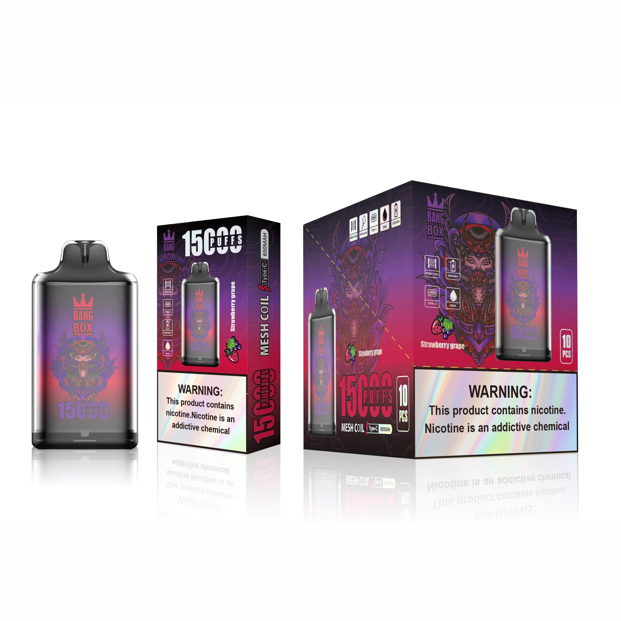 Wegwerp E-sigaret Crystal Bang Box 15000 Puffs Vape