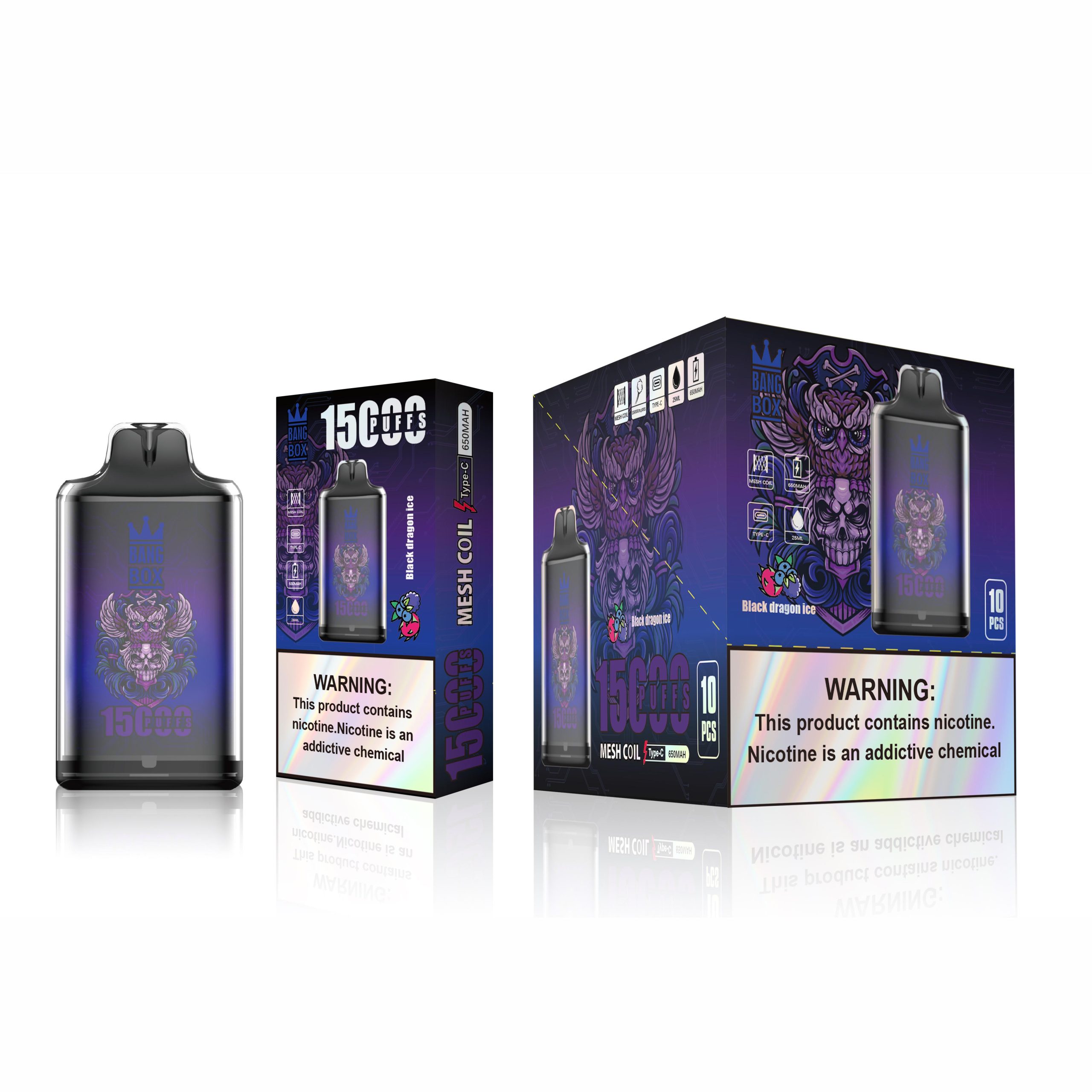 Wegwerp E-sigaret Crystal Bang Box 15000 Puffs Vape