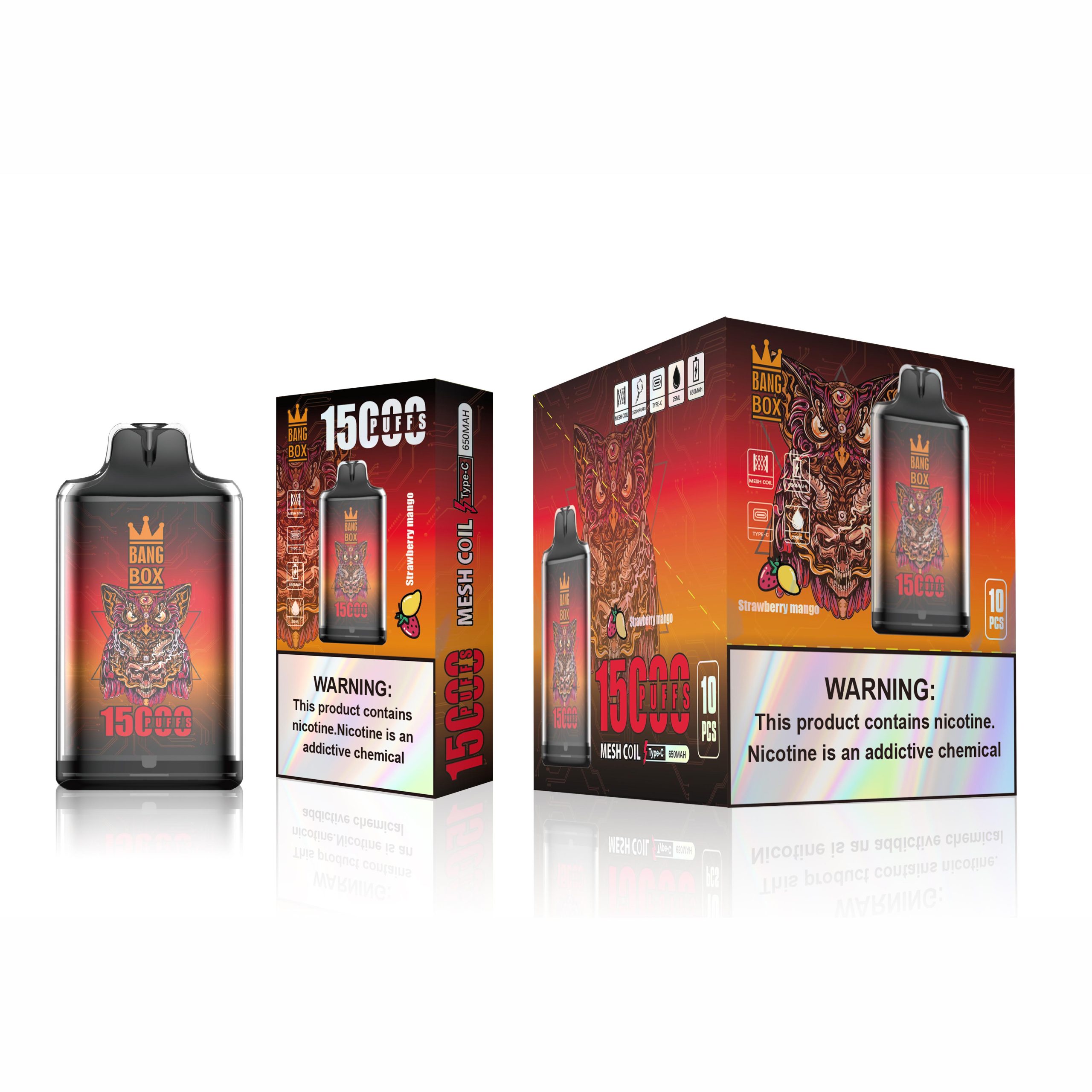 Wegwerp E-sigaret Crystal Bang Box 15000 Puffs Vape