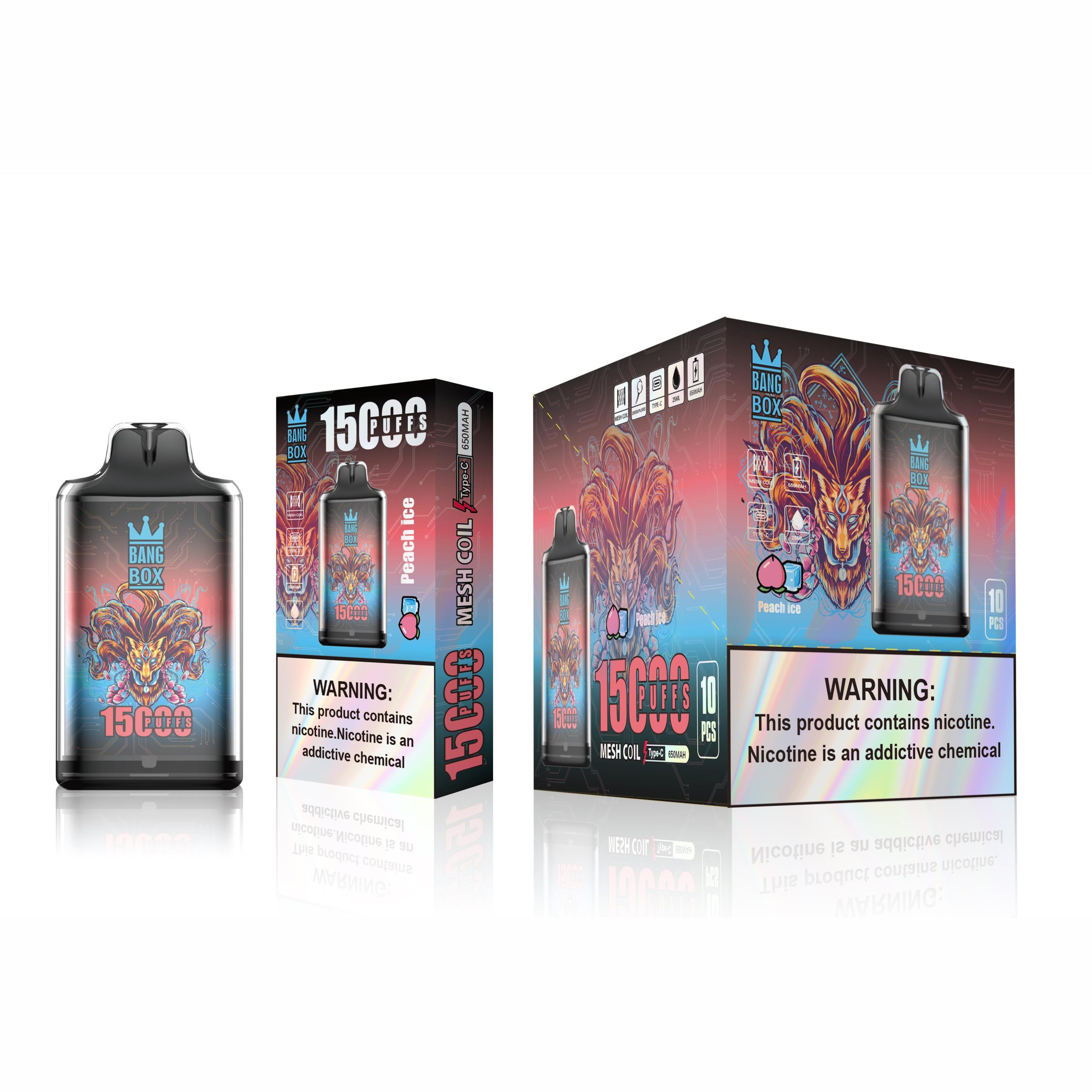 Wegwerp E-sigaret Crystal Bang Box 15000 Puffs Vape