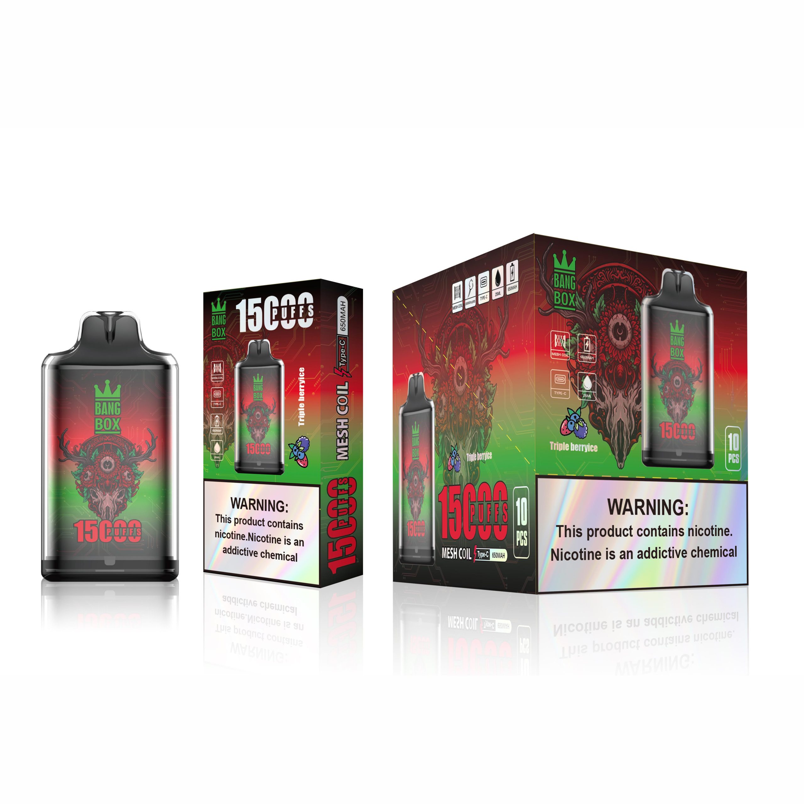 Wegwerp E-sigaret Crystal Bang Box 15000 Puffs Vape