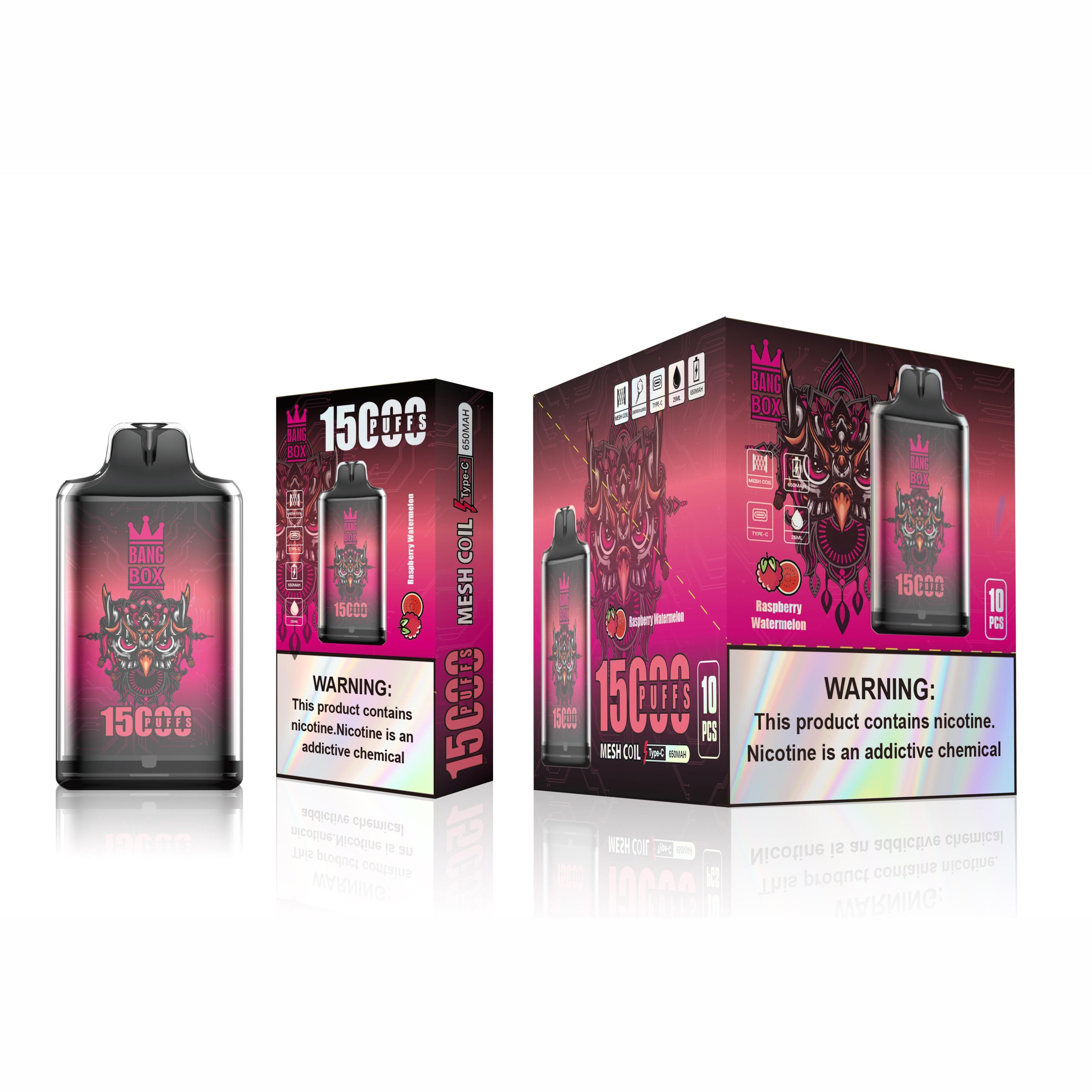 Wegwerp E-sigaret Crystal Bang Box 15000 Puffs Vape
