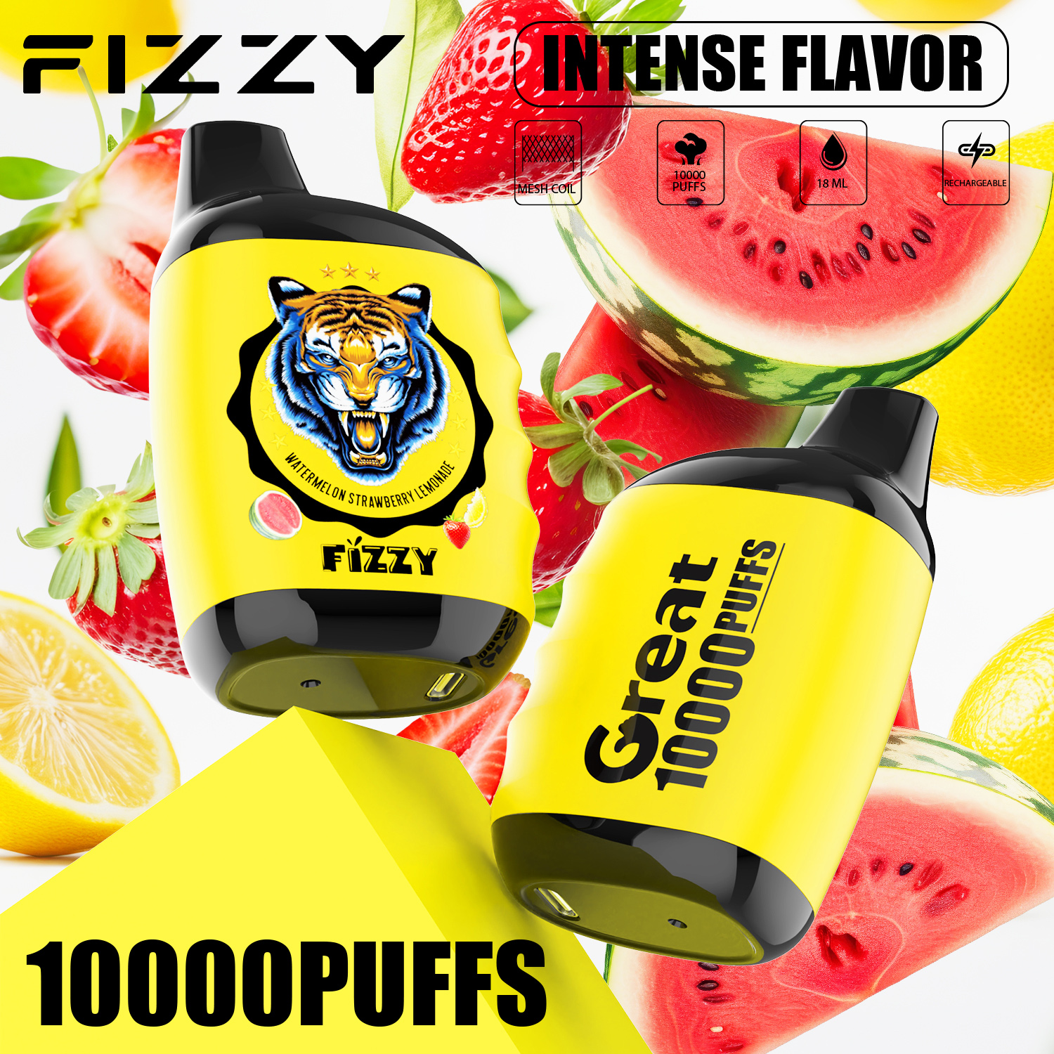 Wegwerp E-sigaret Fizzy Great 10000 Puffs Vape