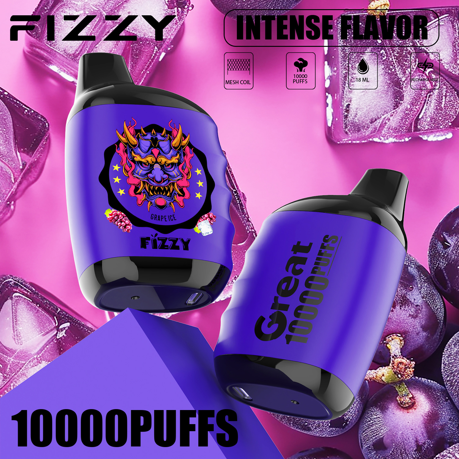 Wegwerp E-sigaret Fizzy Great 10000 Puffs Vape