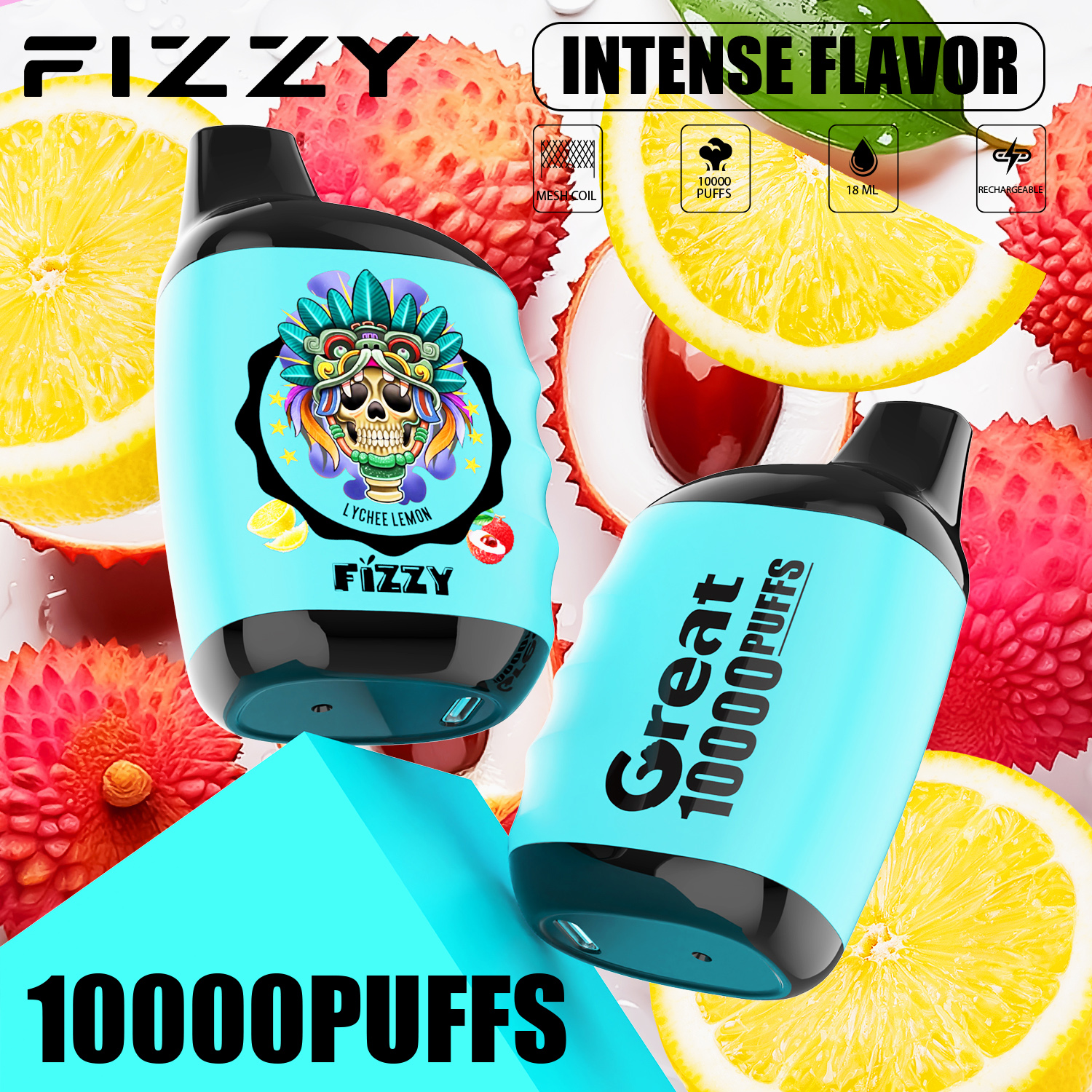 Wegwerp E-sigaret Fizzy Great 10000 Puffs Vape