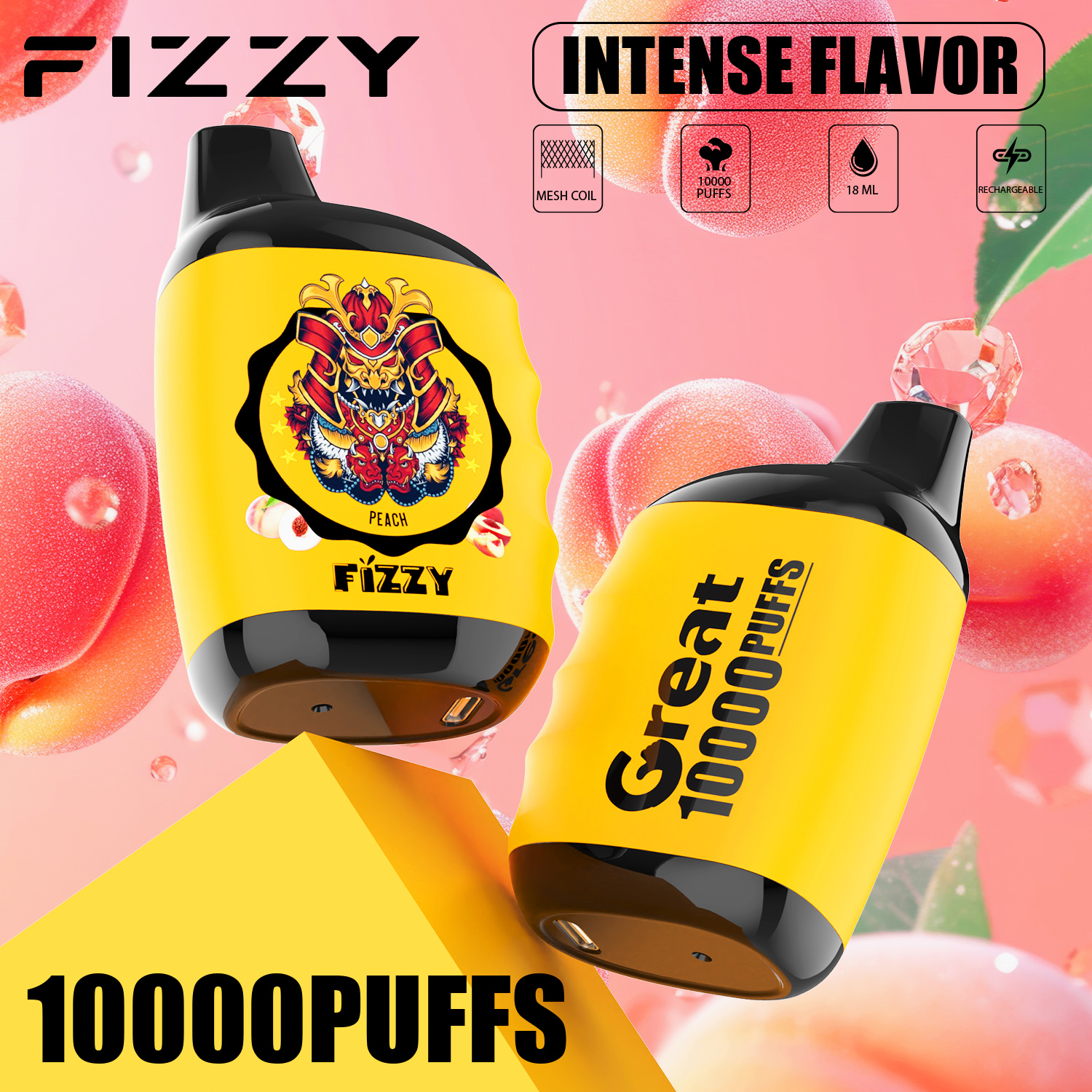 Wegwerp E-sigaret Fizzy Great 10000 Puffs Vape