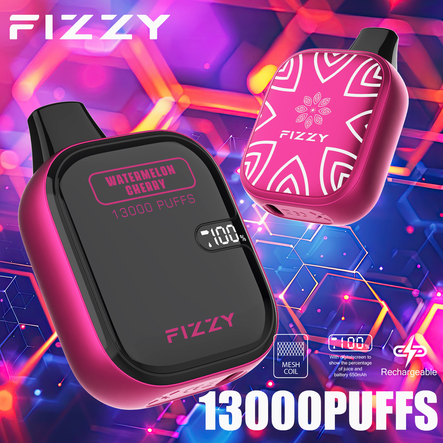 Wegwerp E-sigaret Fizzy Boom 13000 Puffs Vape