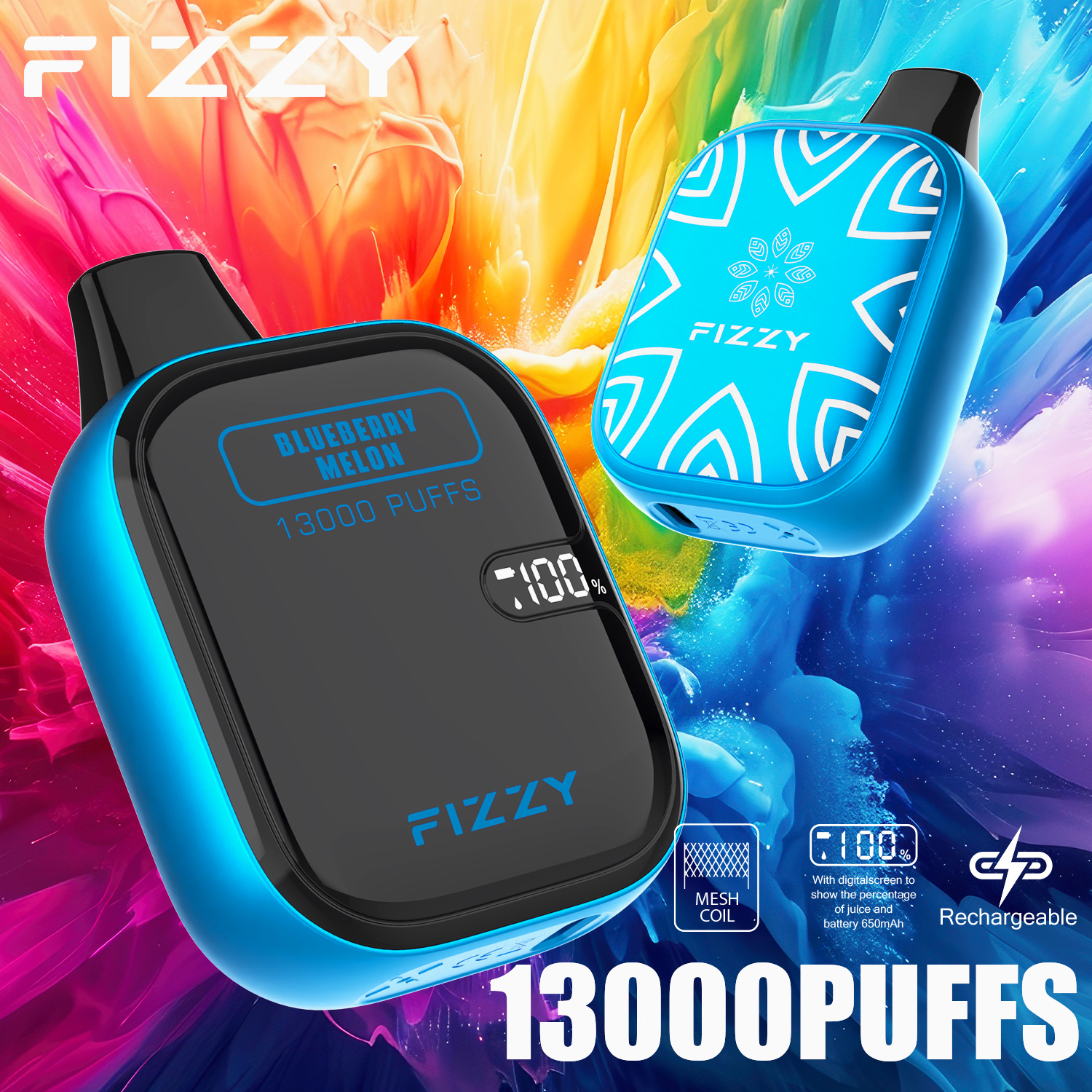 Wegwerp E-sigaret Fizzy Boom 13000 Puffs Vape