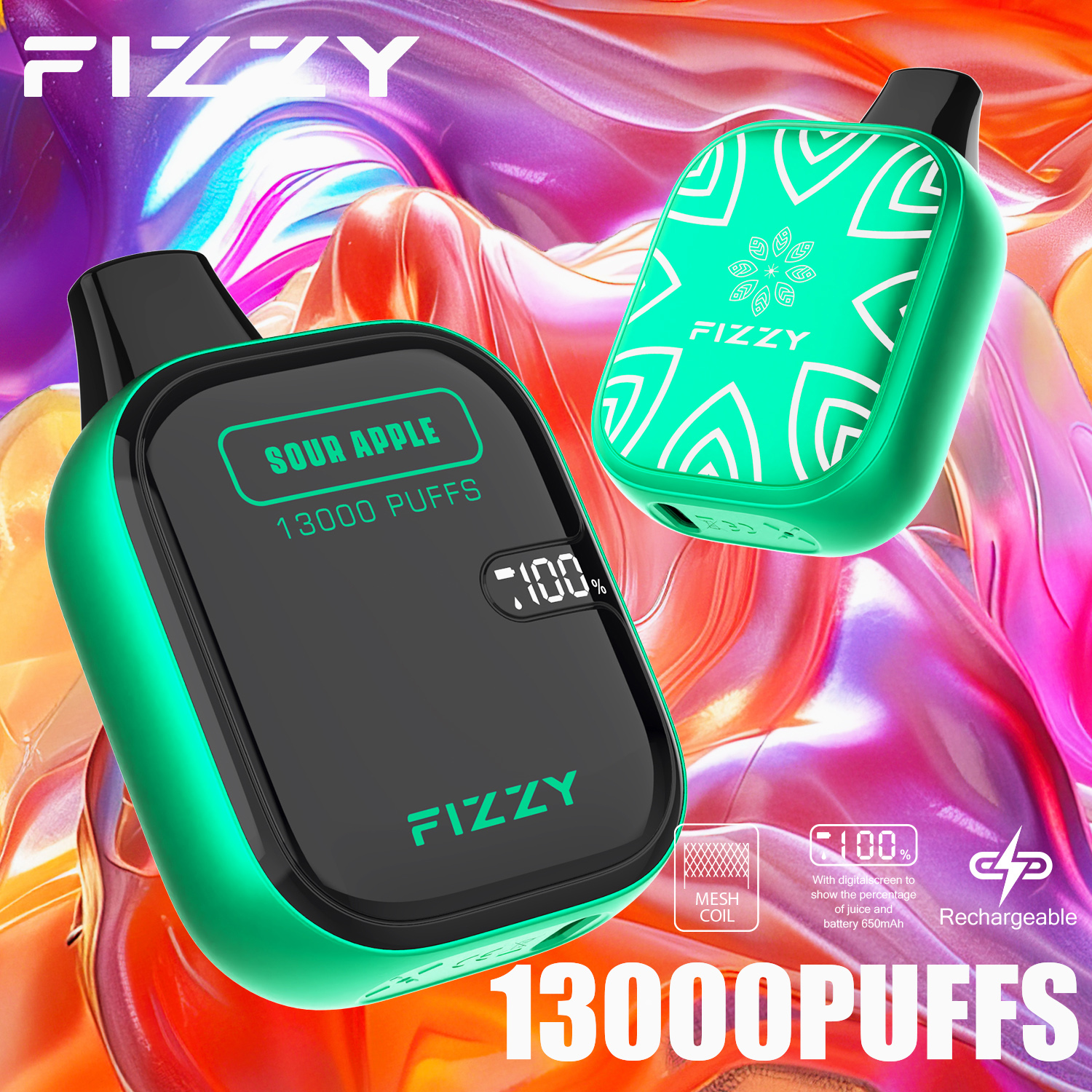 Wegwerp E-sigaret Fizzy Boom 13000 Puffs Vape