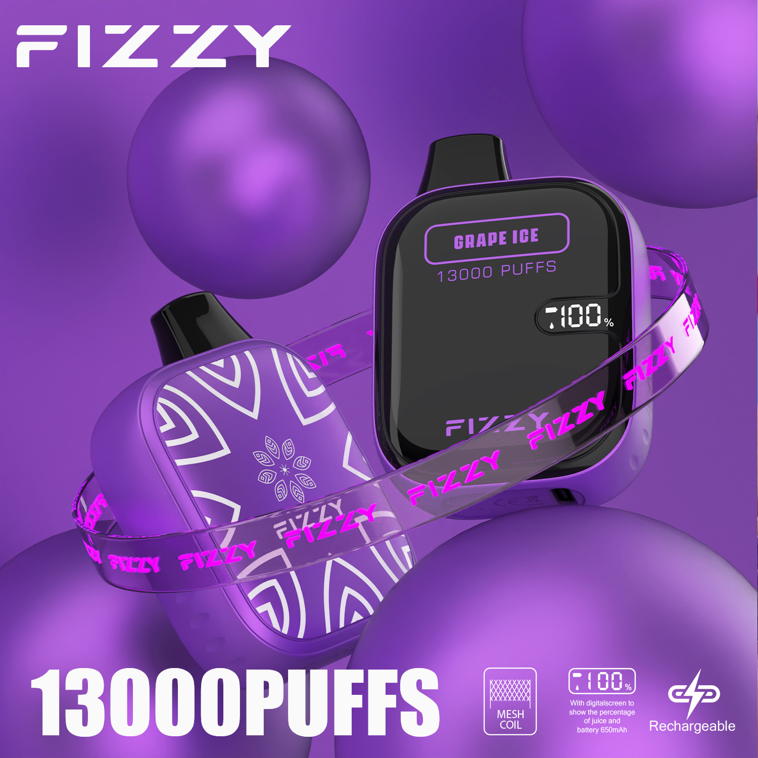 Wegwerp E-sigaret Fizzy Boom 13000 Puffs Vape