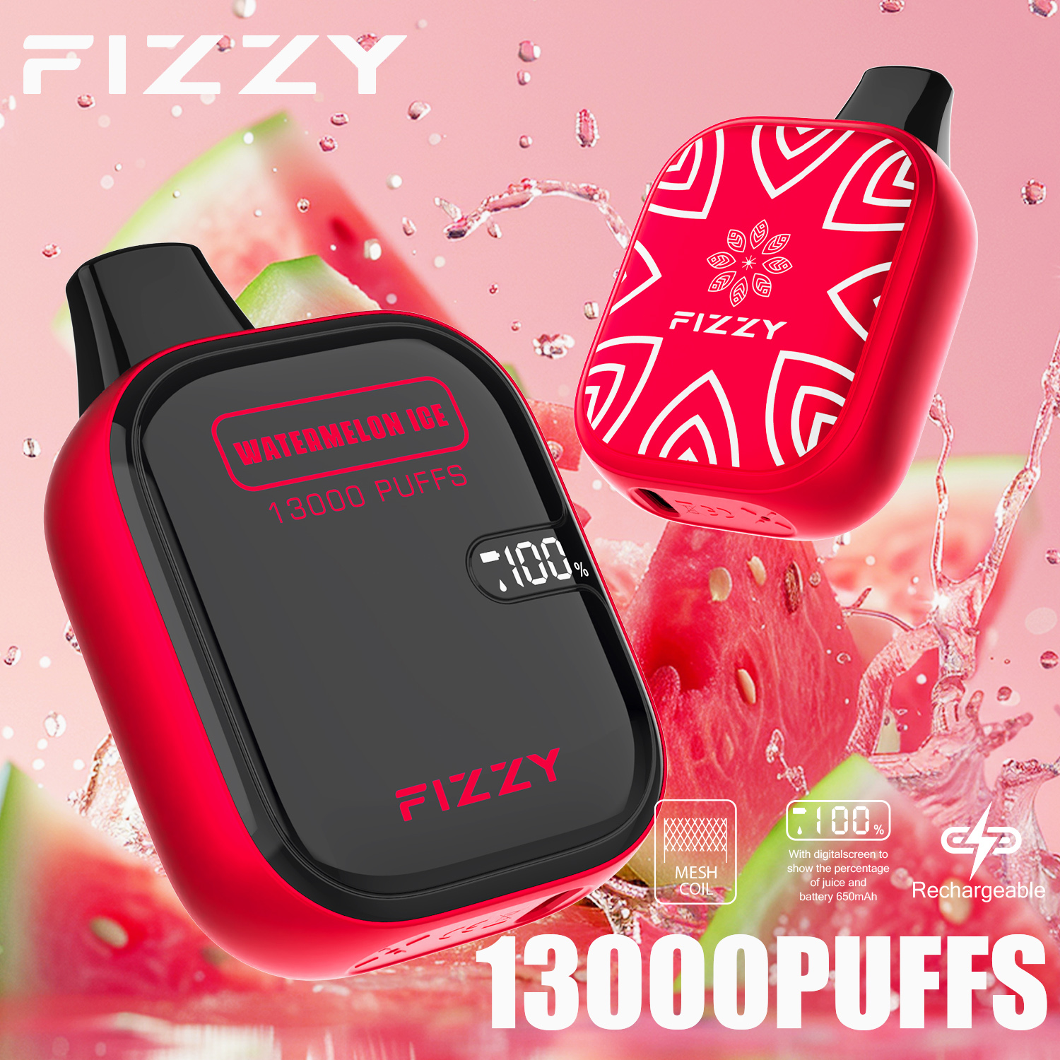 Wegwerp E-sigaret Fizzy Boom 13000 Puffs Vape