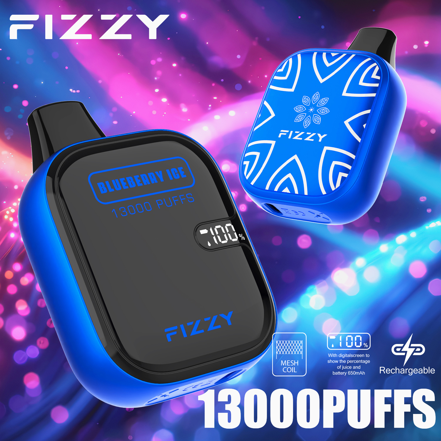 Wegwerp E-sigaret Fizzy Boom 13000 Puffs Vape