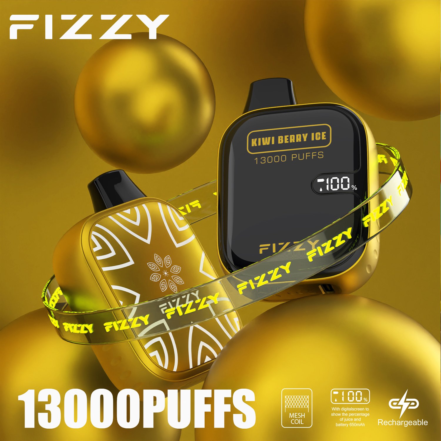Wegwerp E-sigaret Fizzy Boom 13000 Puffs Vape
