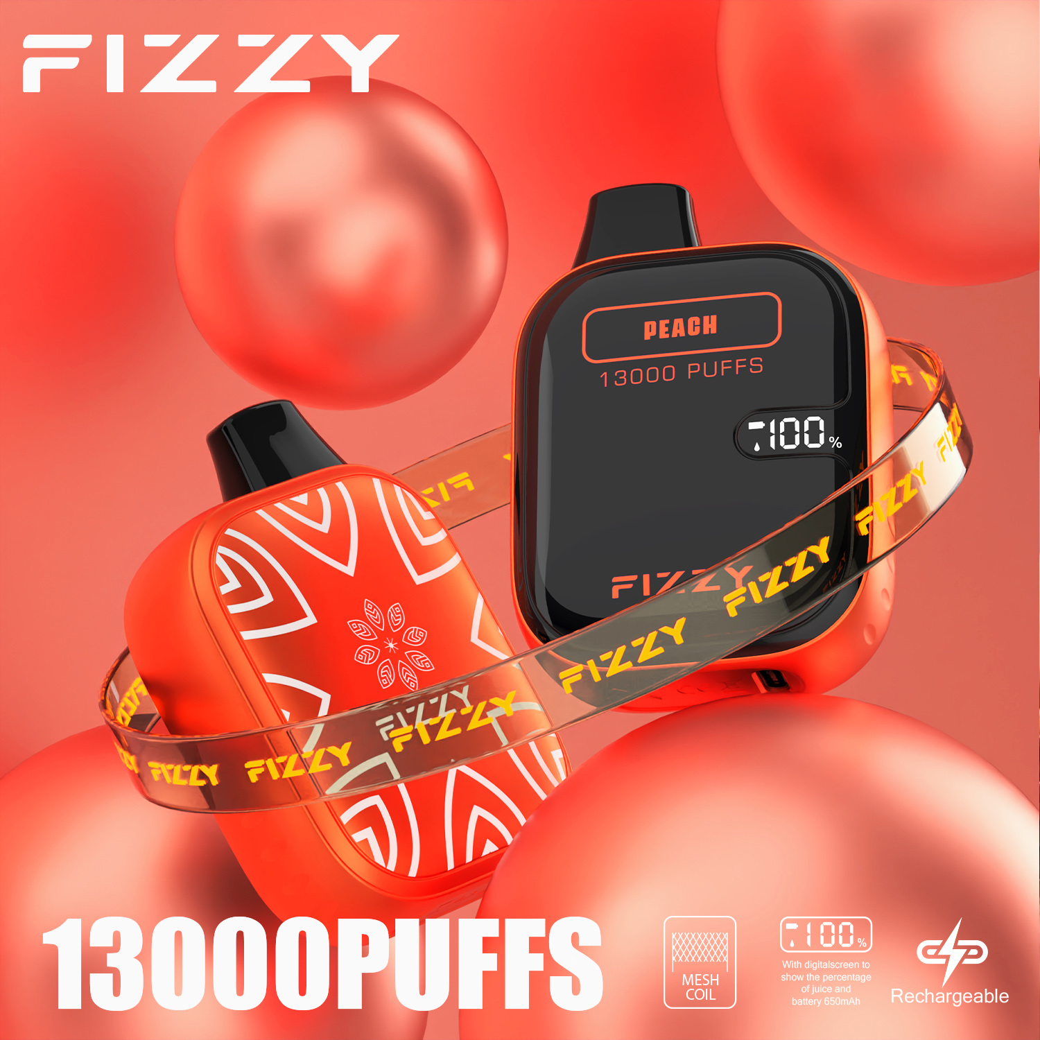 Wegwerp E-sigaret Fizzy Boom 13000 Puffs Vape
