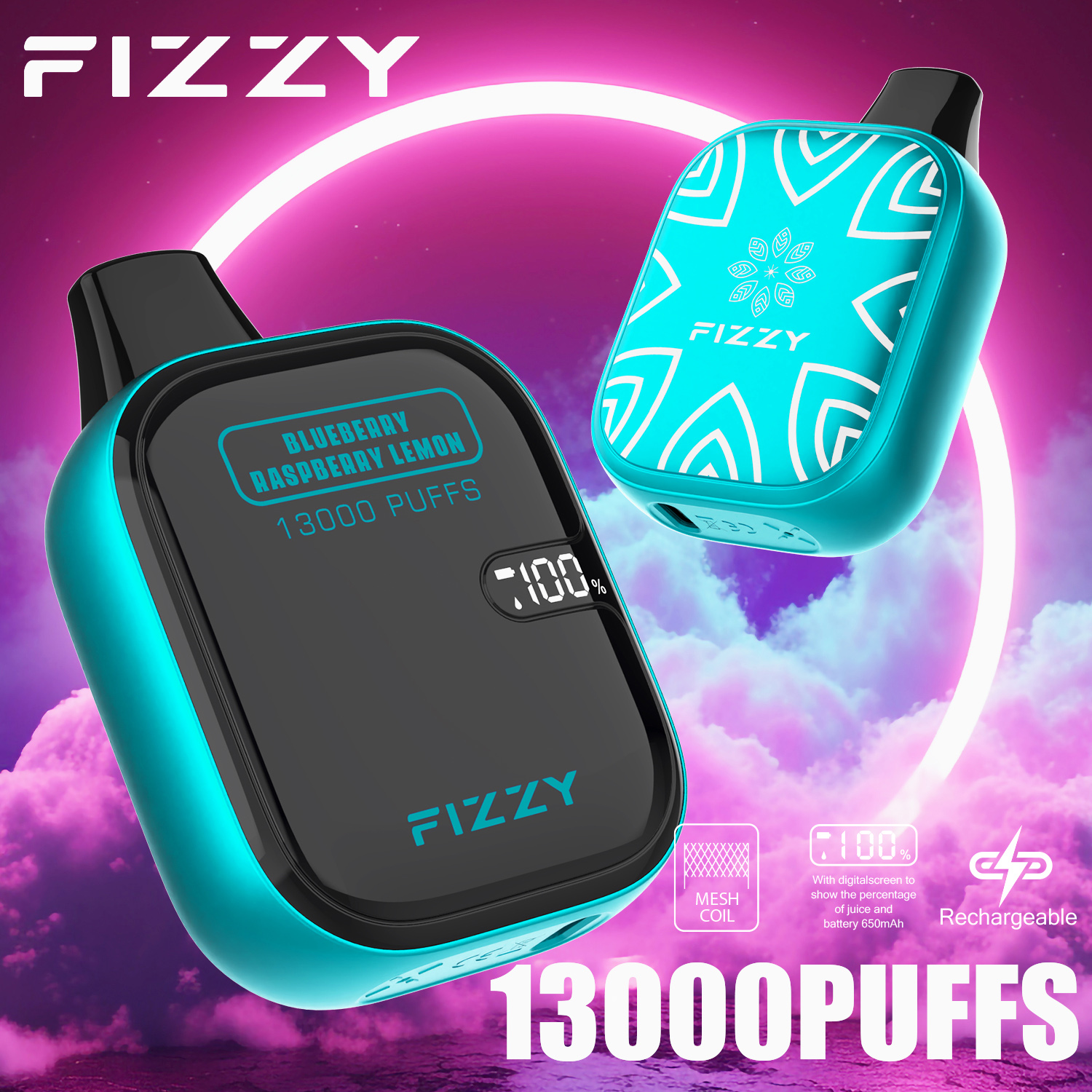 Wegwerp E-sigaret Fizzy Boom 13000 Puffs Vape
