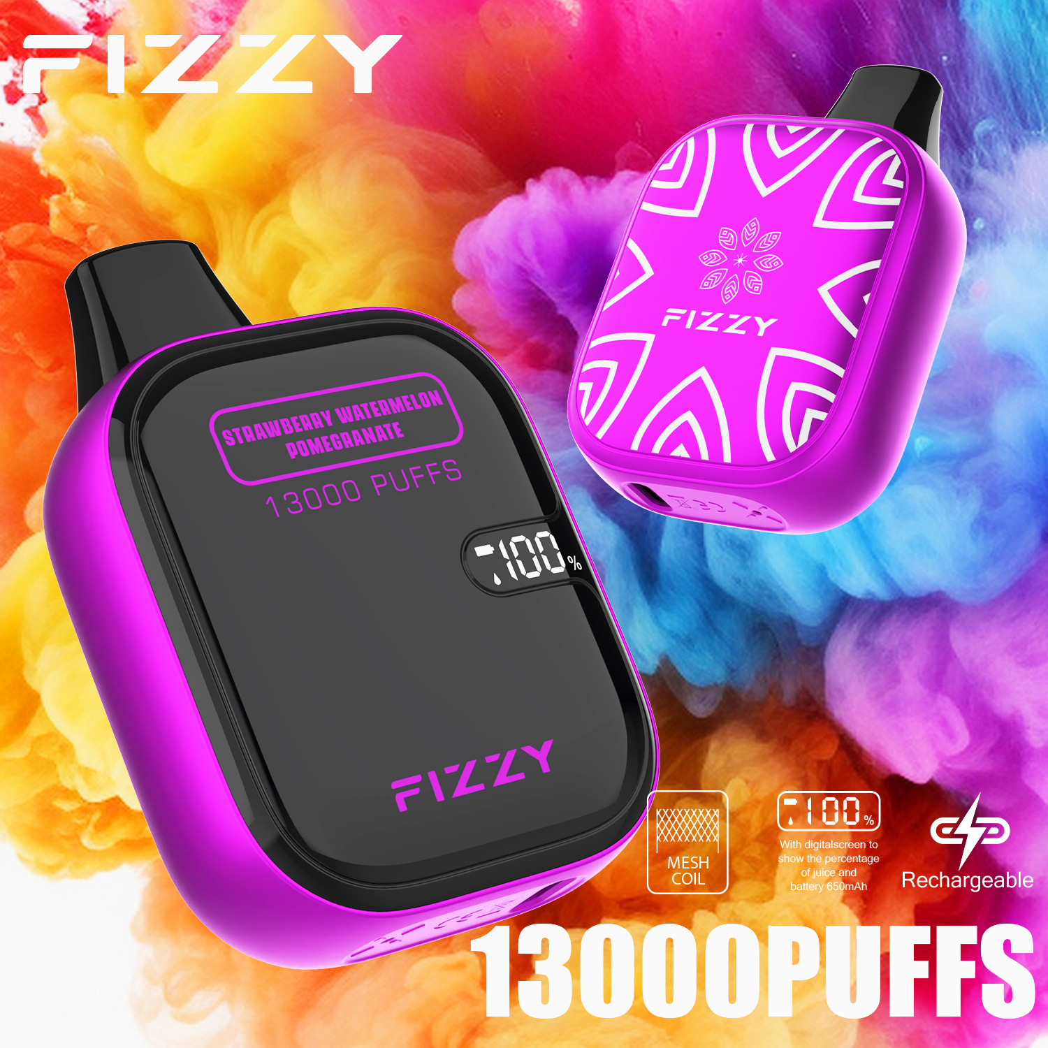 Wegwerp E-sigaret Fizzy Boom 13000 Puffs Vape