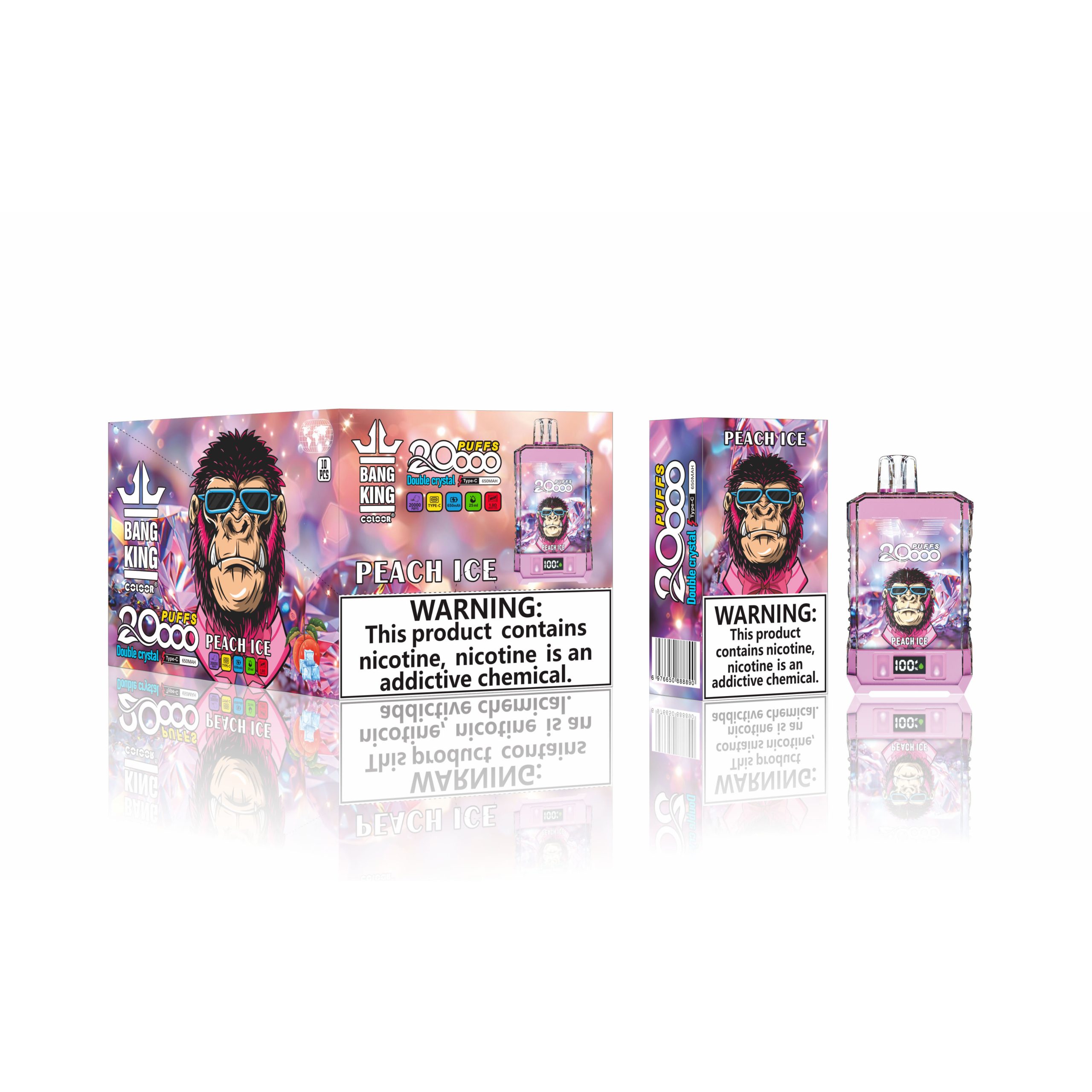 Wegwerp E-sigaret Bang King Double Crystal 20000 Puffs Vape