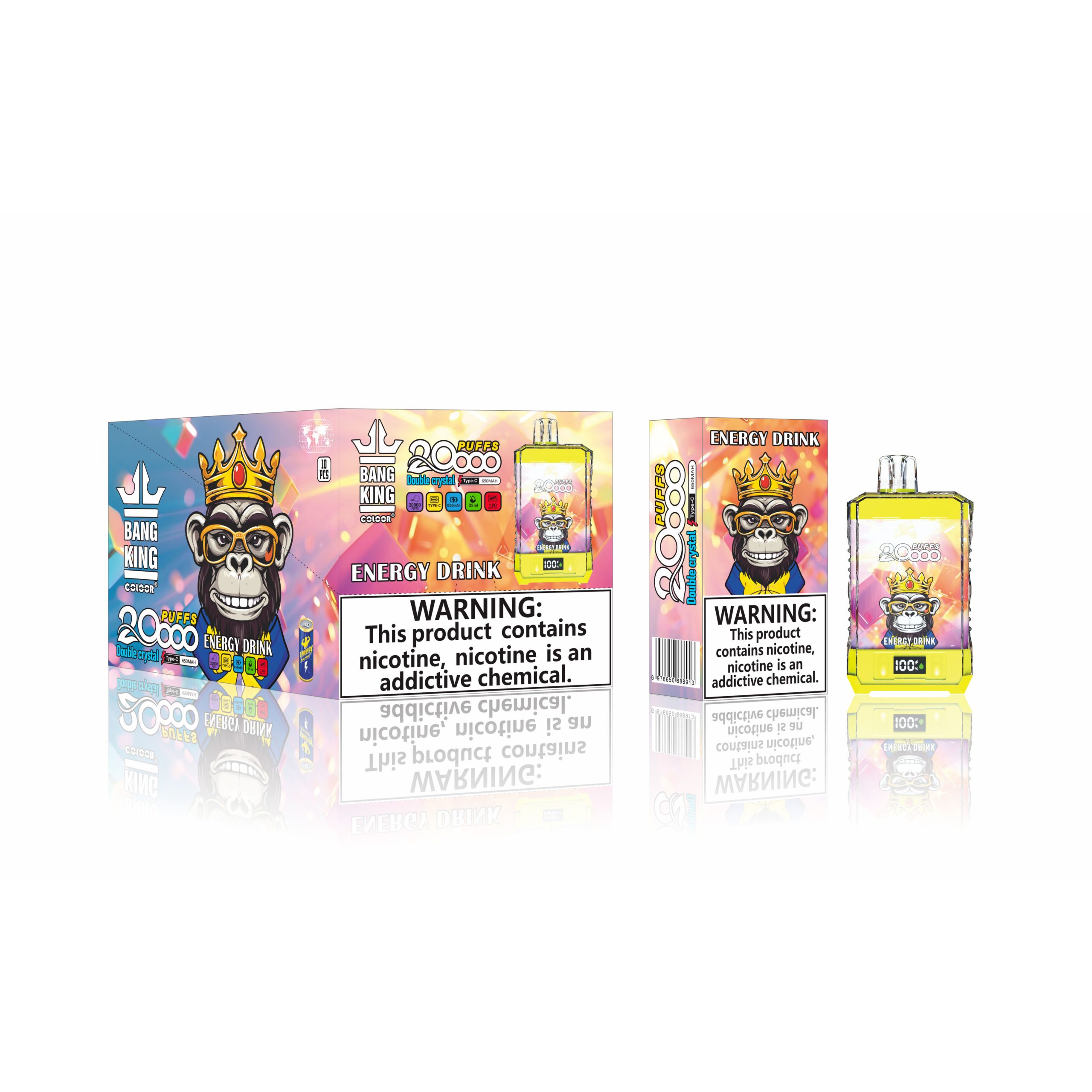Wegwerp E-sigaret Bang King Double Crystal 20000 Puffs Vape