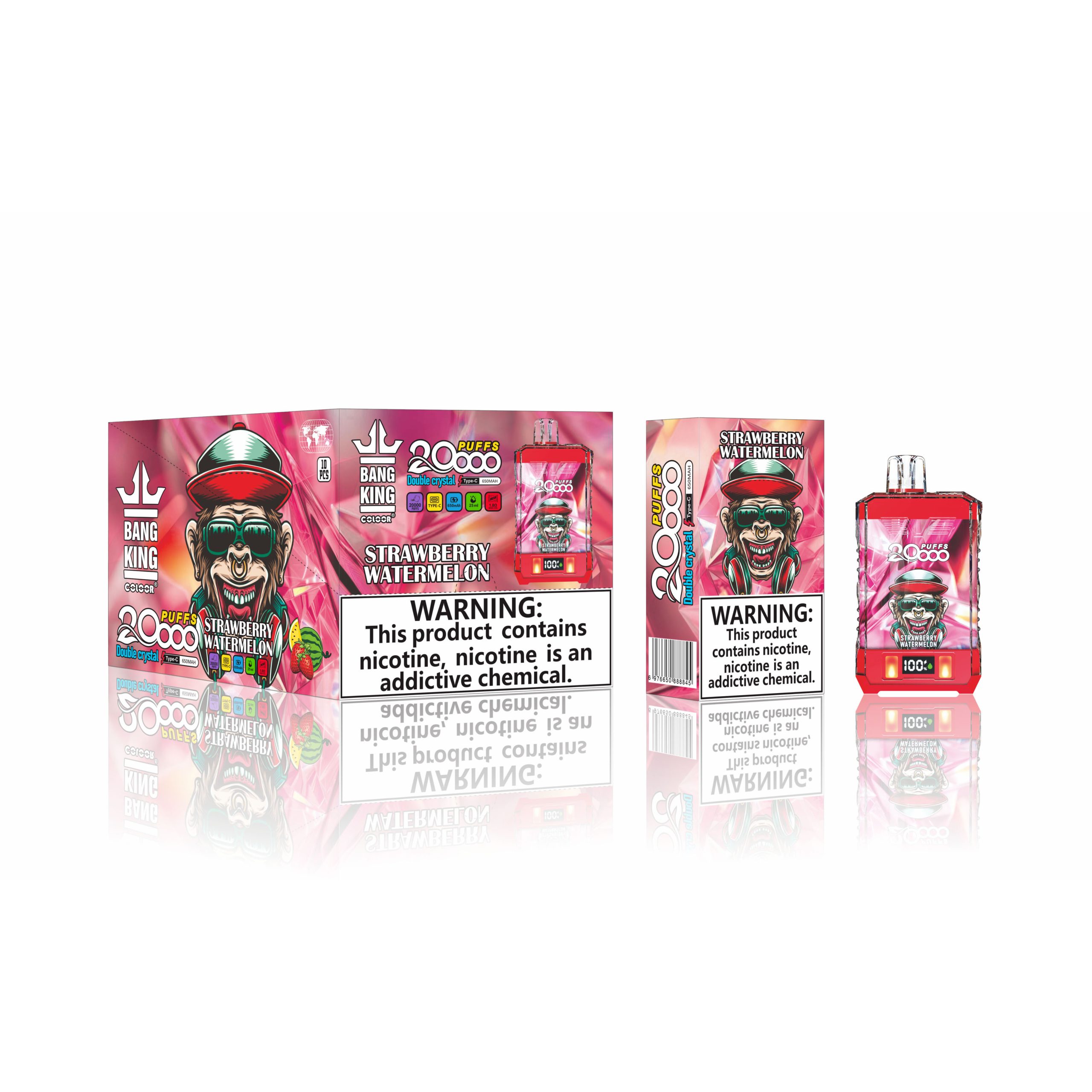 Wegwerp E-sigaret Bang King Double Crystal 20000 Puffs Vape