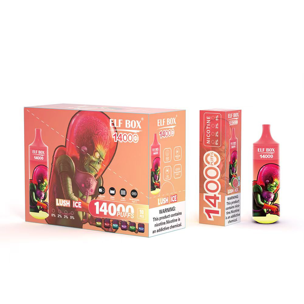 Wegwerp E-sigaret ELF BOX 14000 Puffs RGB Vape