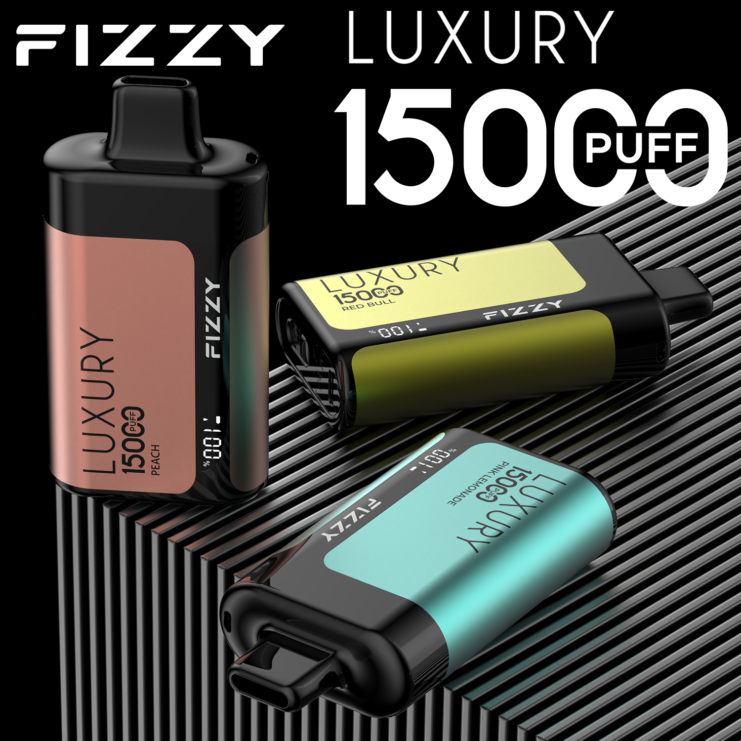 Wegwerp E-sigaret Fizzy Luxury 15000 Puffs Vape