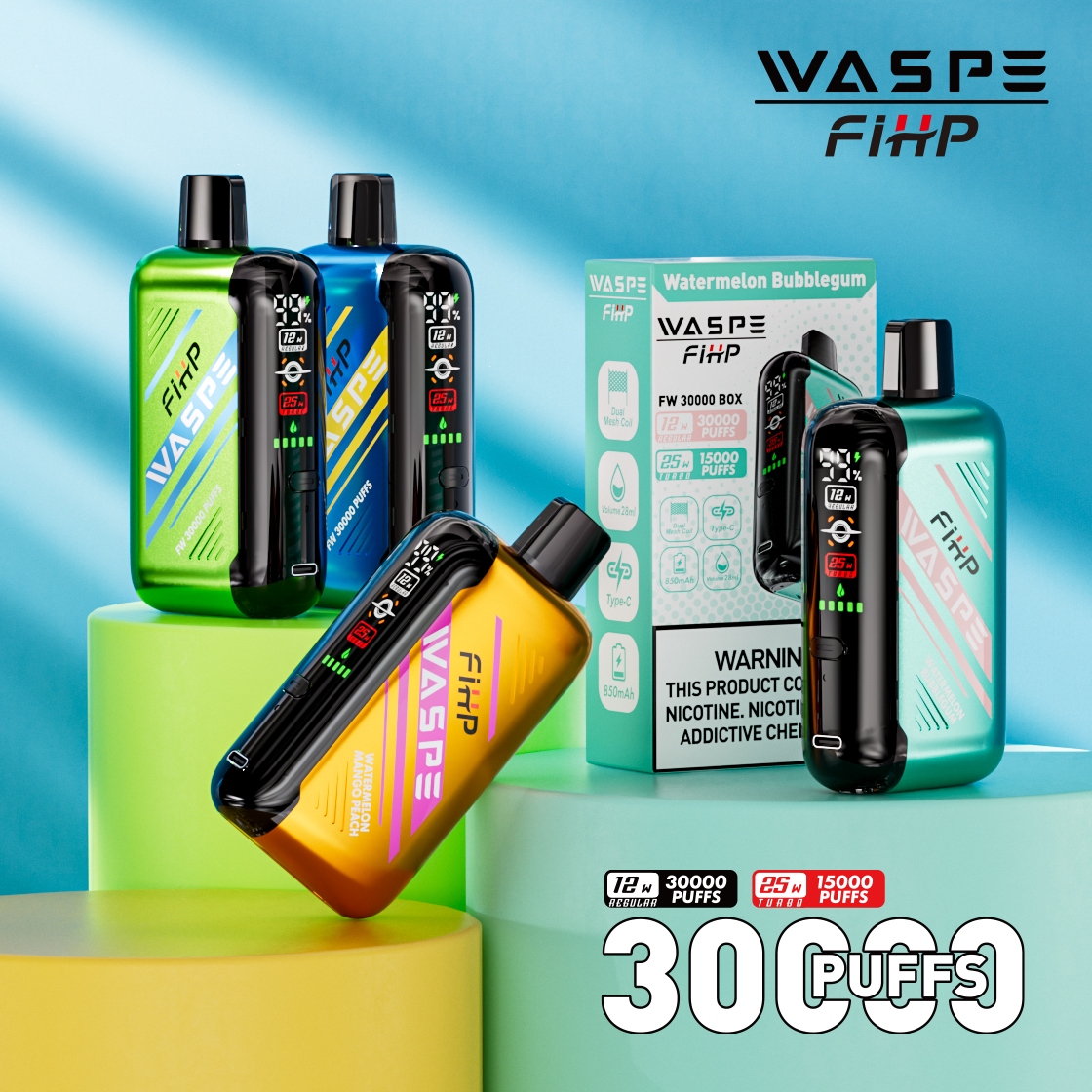 Wegwerp E-sigaret WASPE FIHP 30000 Puffs Vape