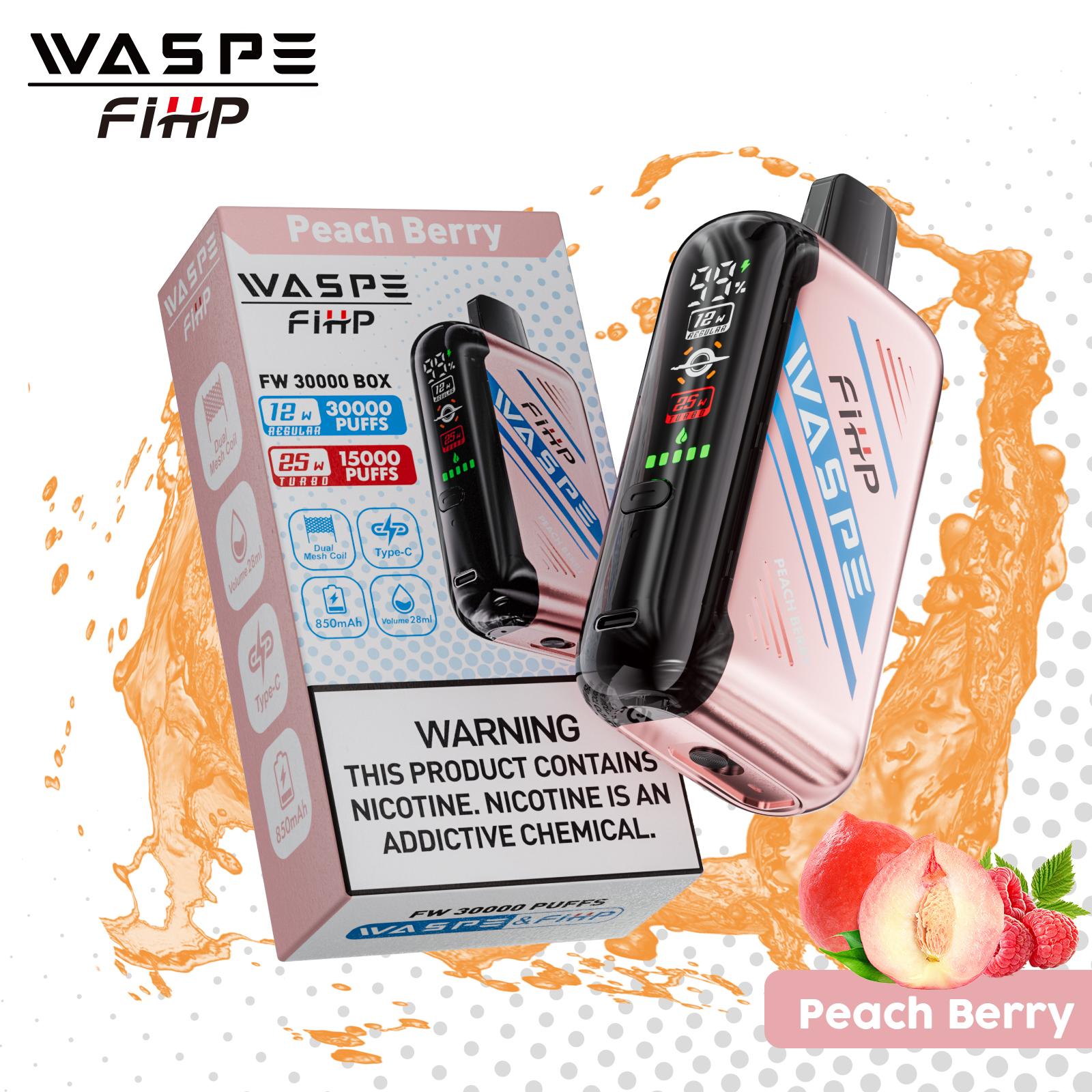 Wegwerp E-sigaret WASPE FIHP 30000 Puffs Vape
