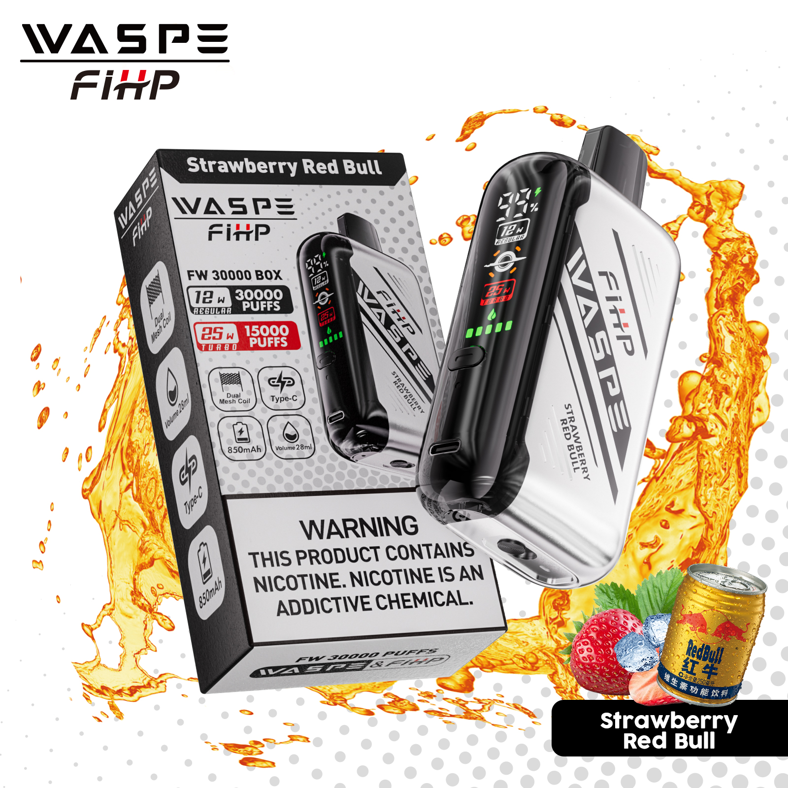 Wegwerp E-sigaret WASPE FIHP 30000 Puffs Vape