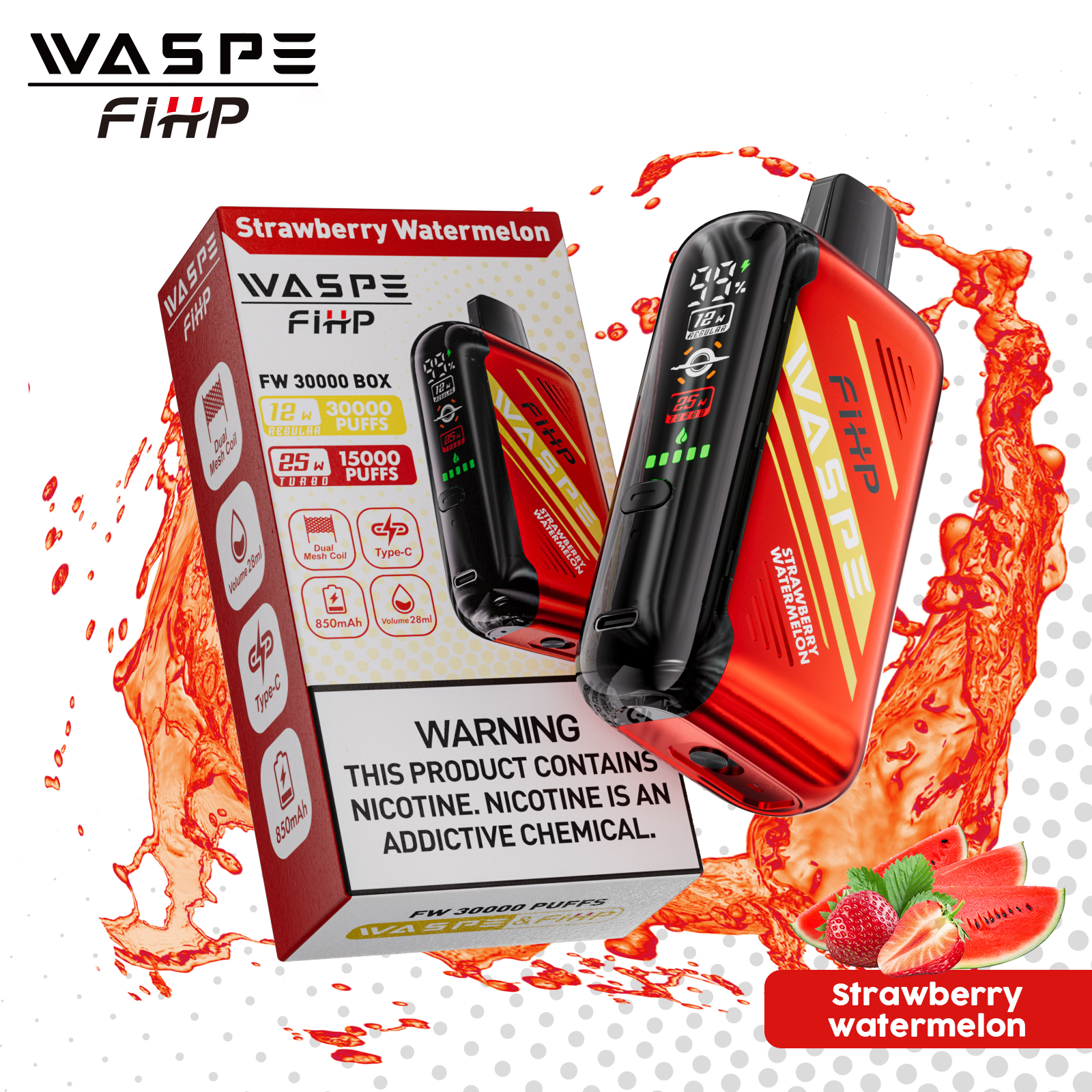 Wegwerp E-sigaret WASPE FIHP 30000 Puffs Vape