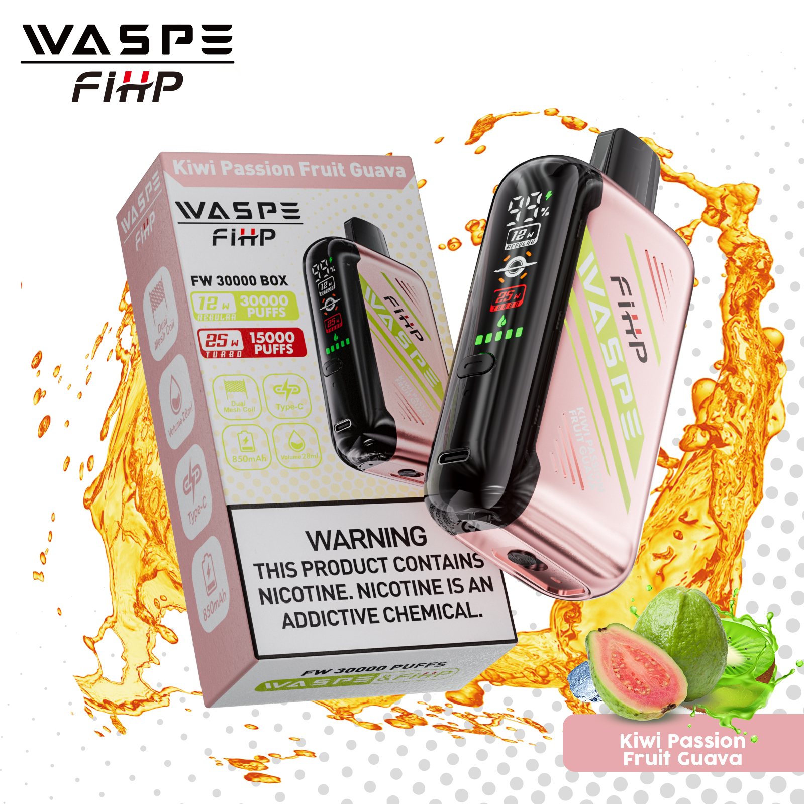Wegwerp E-sigaret WASPE FIHP 30000 Puffs Vape