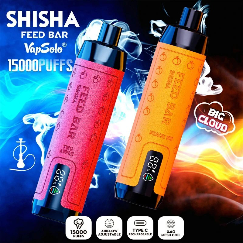 Wegwerp E sigaret Vapsolo Feed Bar 15000 Puffs Shisha Vape
