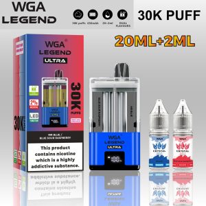 Wegwerp E Sigaret WGA Legend Ultra 30000 Puffs Refillable Vape Dubbele Smaak