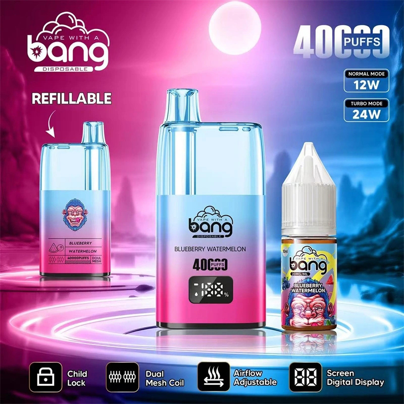 Wegwerp E Sigaret Bang 40000 Puffs Refillable MTL DTL Vape