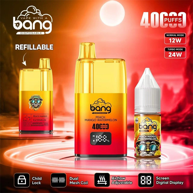 Wegwerp E Sigaret Bang 40000 Puffs Refillable MTL DTL Vape