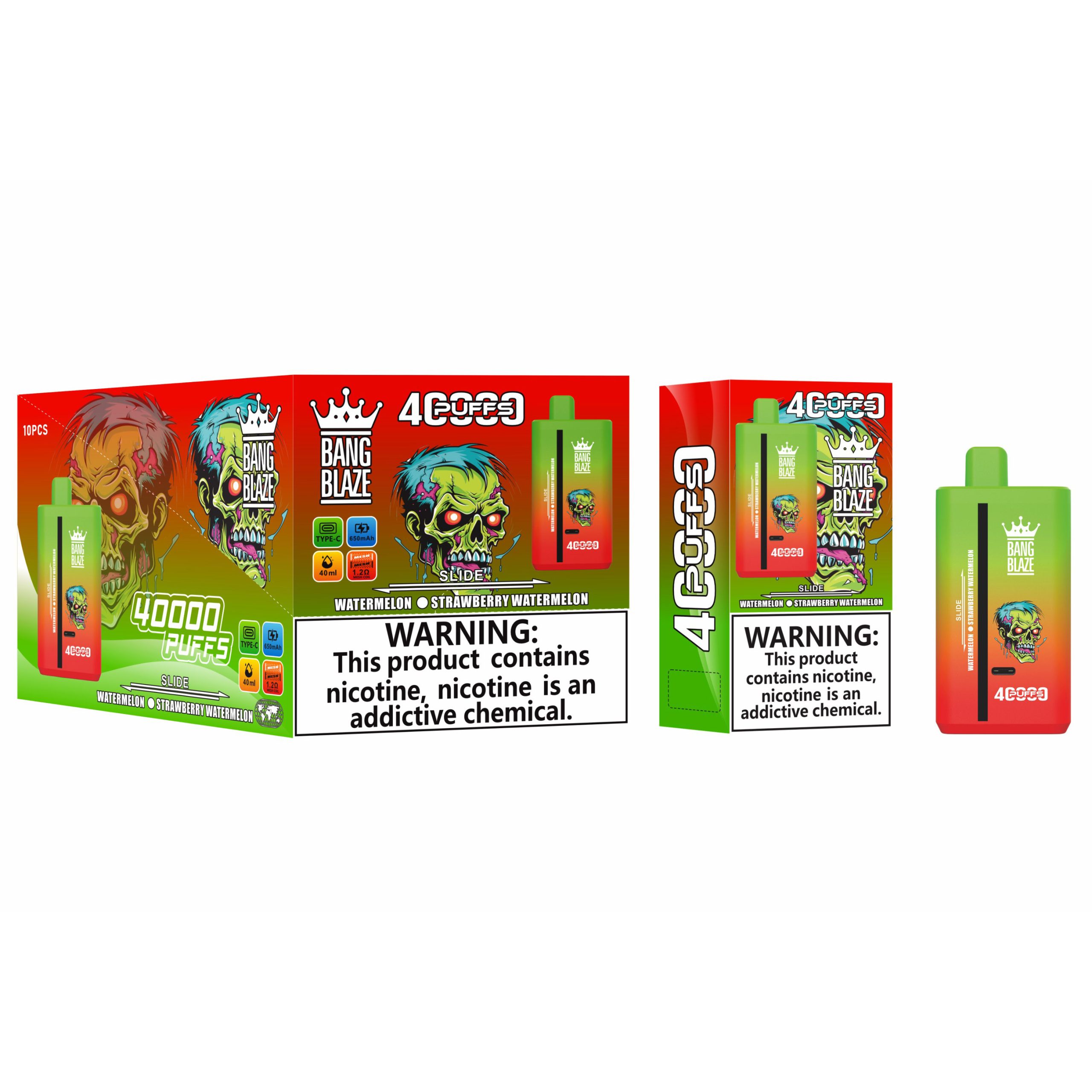 Wegwerp E Sigaret Bang Blaze 40000 Puffs Vape Dubbele Smaak