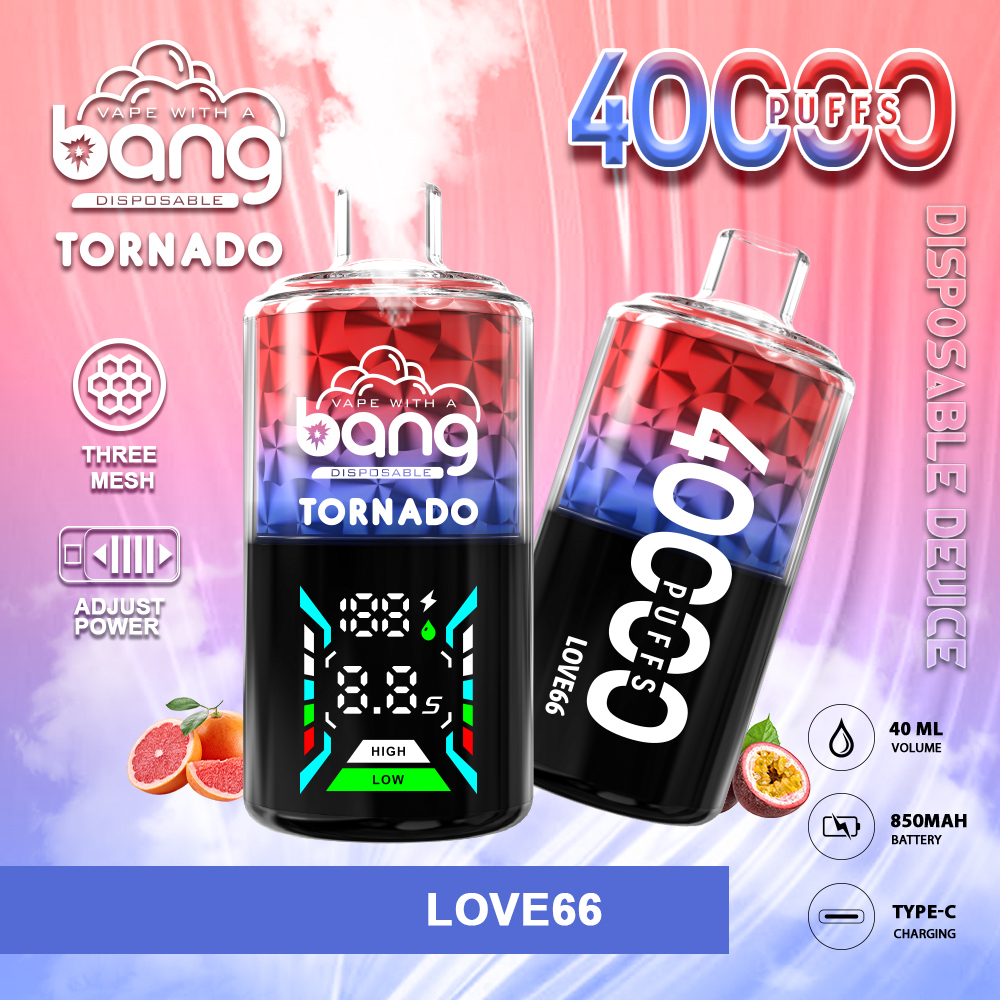 Wegwerp E Sigaret Bang Tornado 40000 Puffs Vape