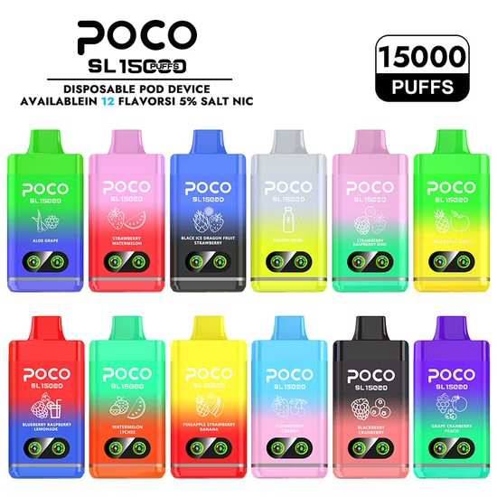 Wegwerp E sigaret Poco SL 15000 Puffs Vape