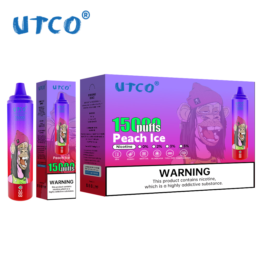 Wegwerp E-sigaret UTCO Tornado 15000 Puffs Vape