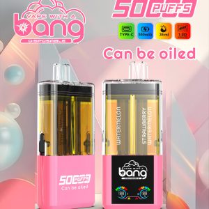 Wegwerp E Sigaret Bang 50000 Puffs Refillable Vape Dubbele Smaak