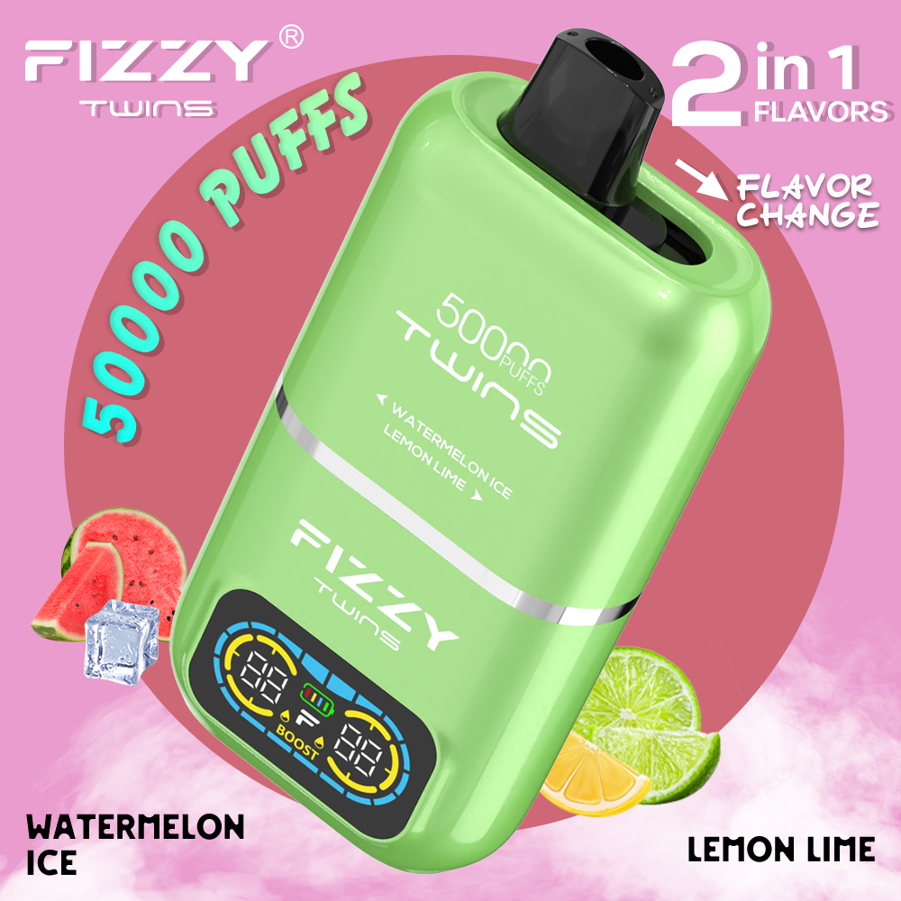Wegwerp E Sigaret Fizzy Twins 50000 Puffs Vape