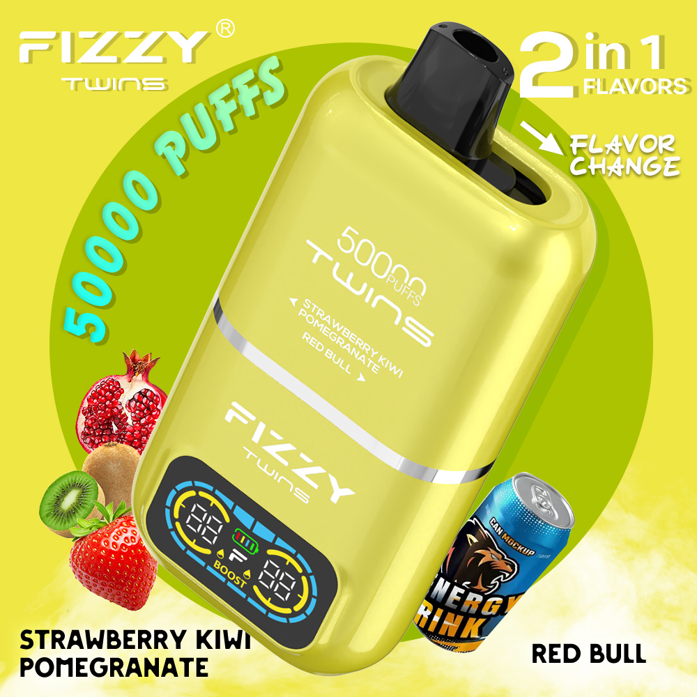 Wegwerp E Sigaret Fizzy Twins 50000 Puffs Vape