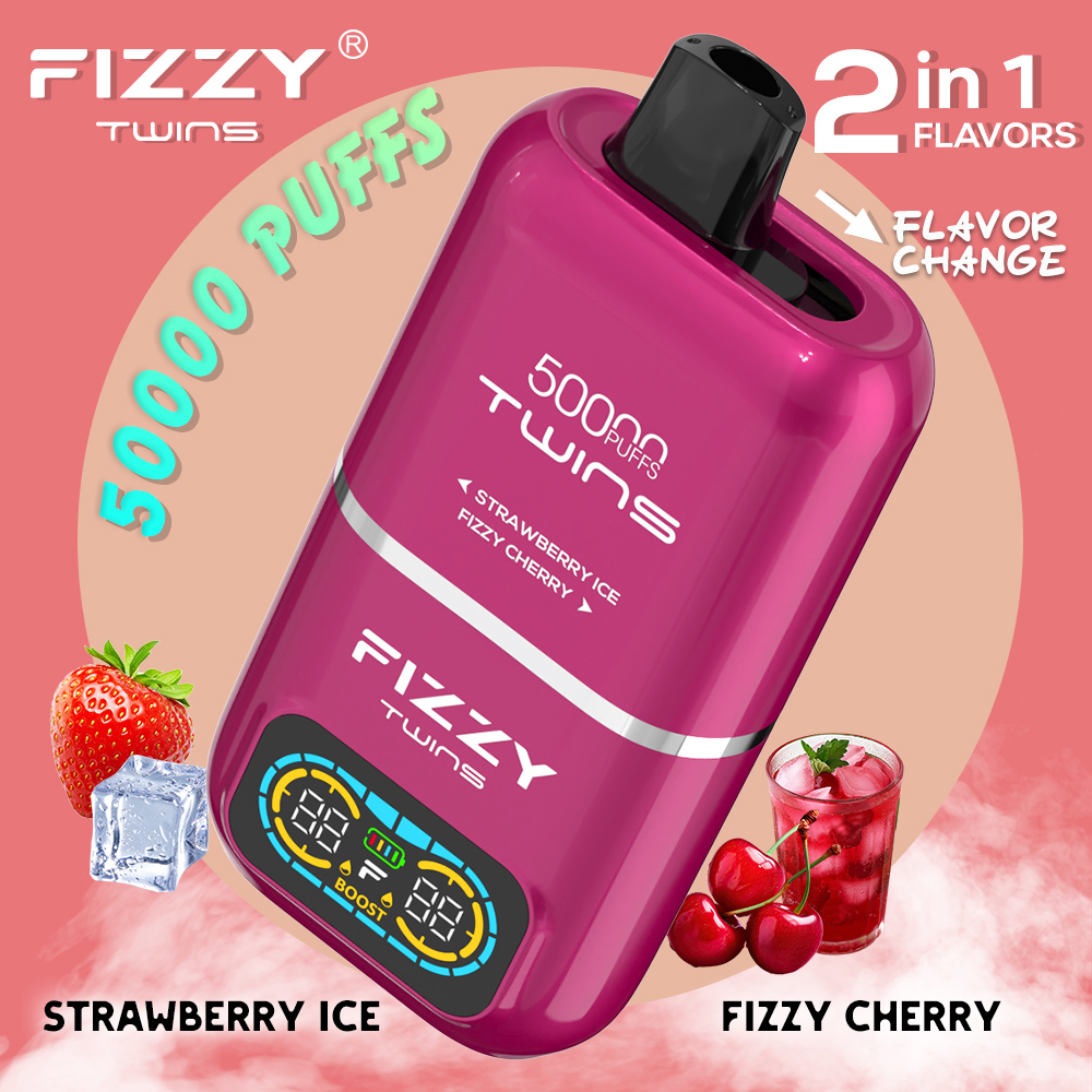 Wegwerp E Sigaret Fizzy Twins 50000 Puffs Vape