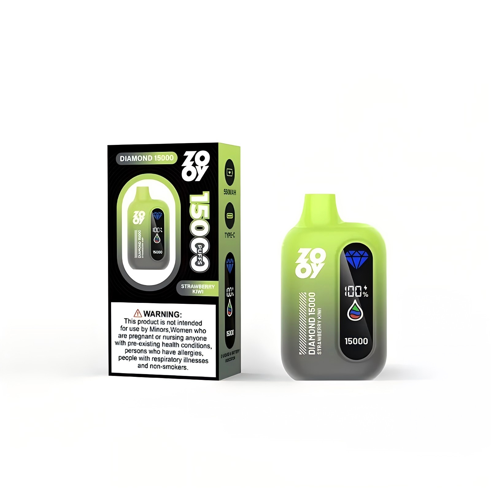 Wegwerp E Sigaret ZOOY Diamond 15000 Puffs Vape