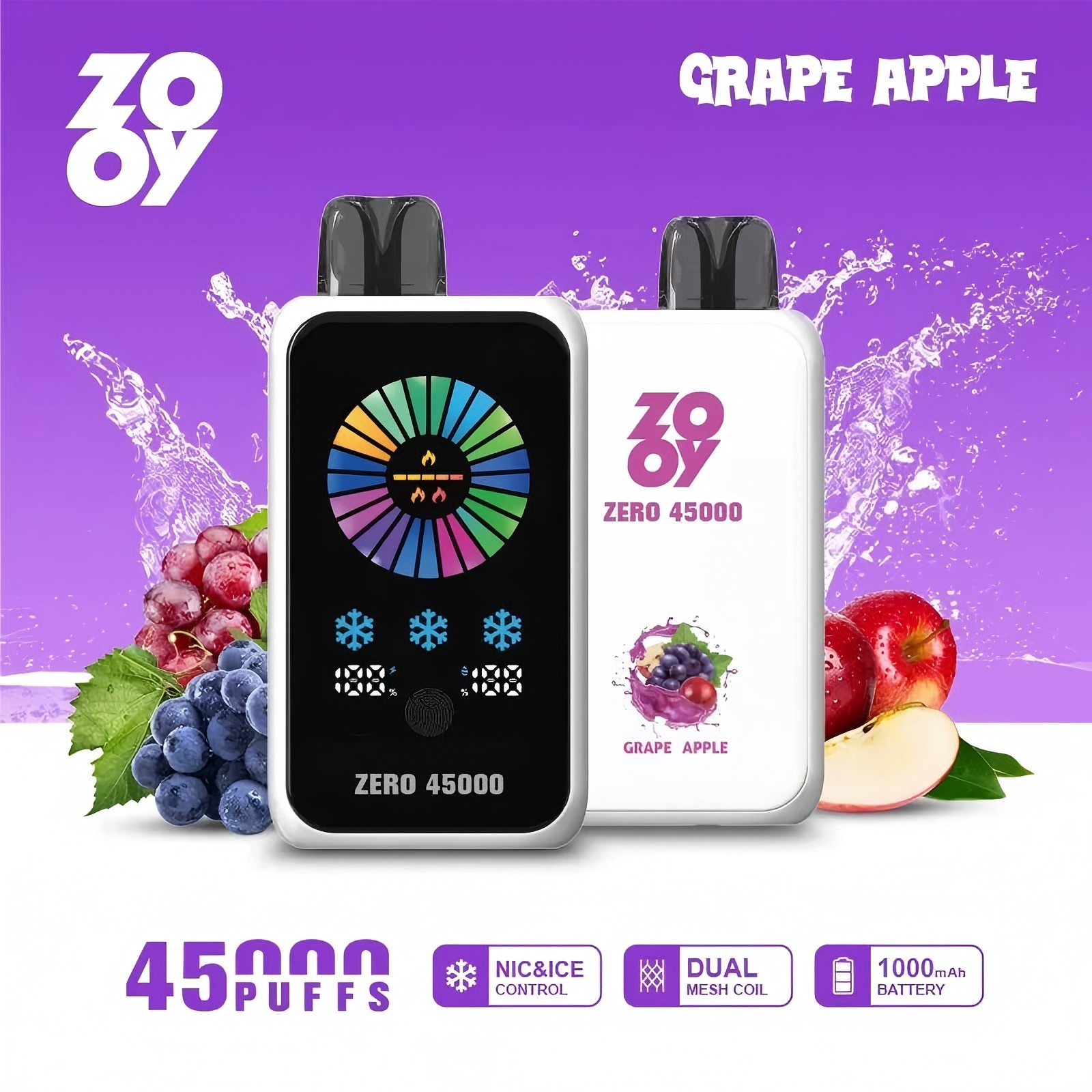 Wegwerp E Sigaret ZOOY Zero 45000 Puffs Vape
